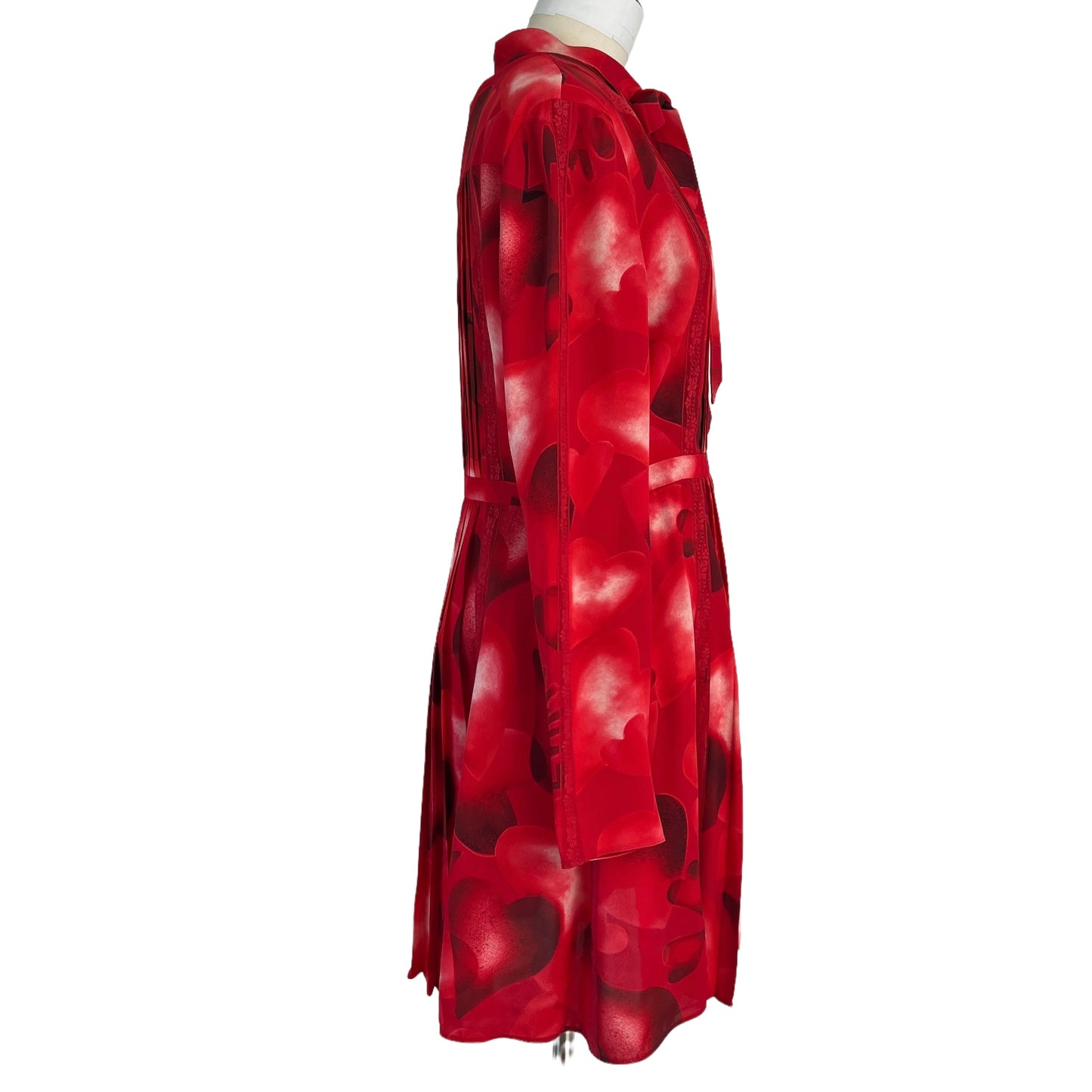 Red Silk Dress - M