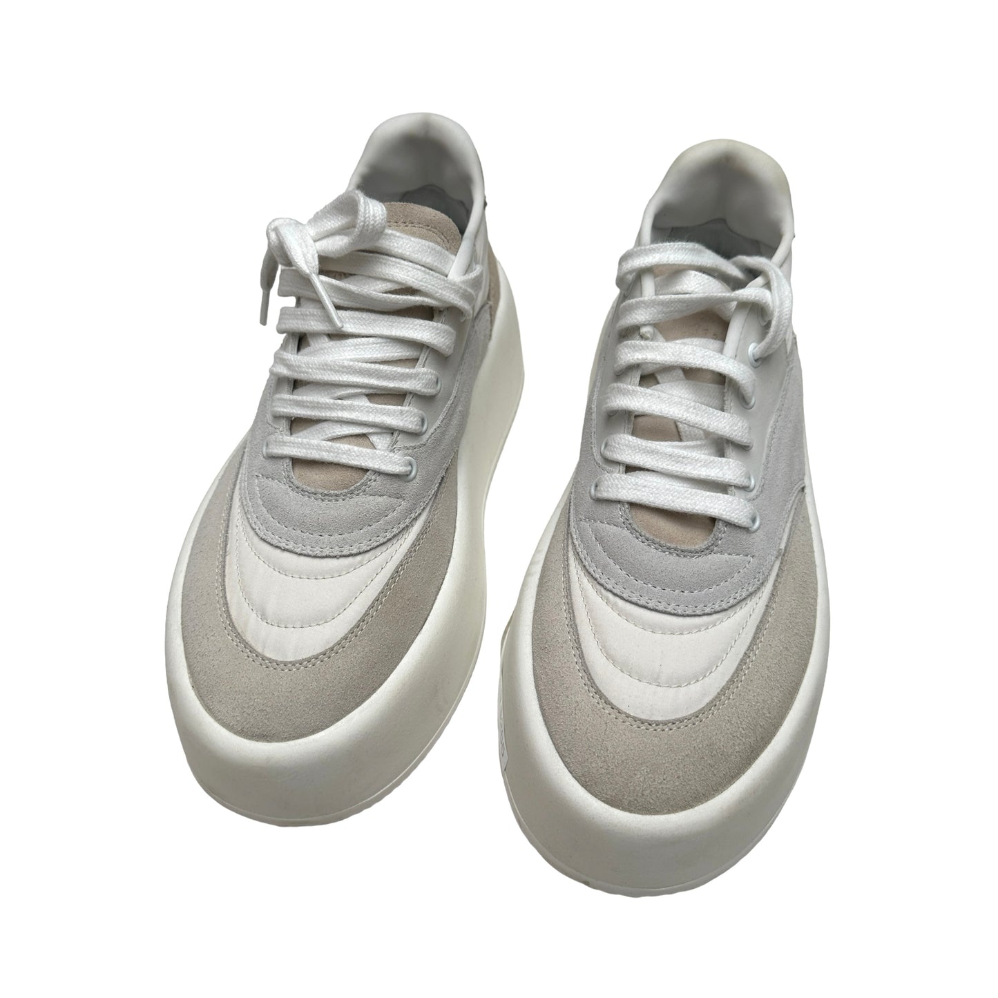 White Platform Sneakers - 7