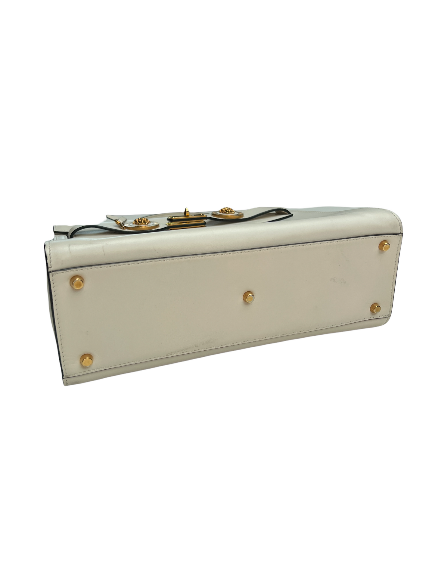 Vintage Cream Leather Bag