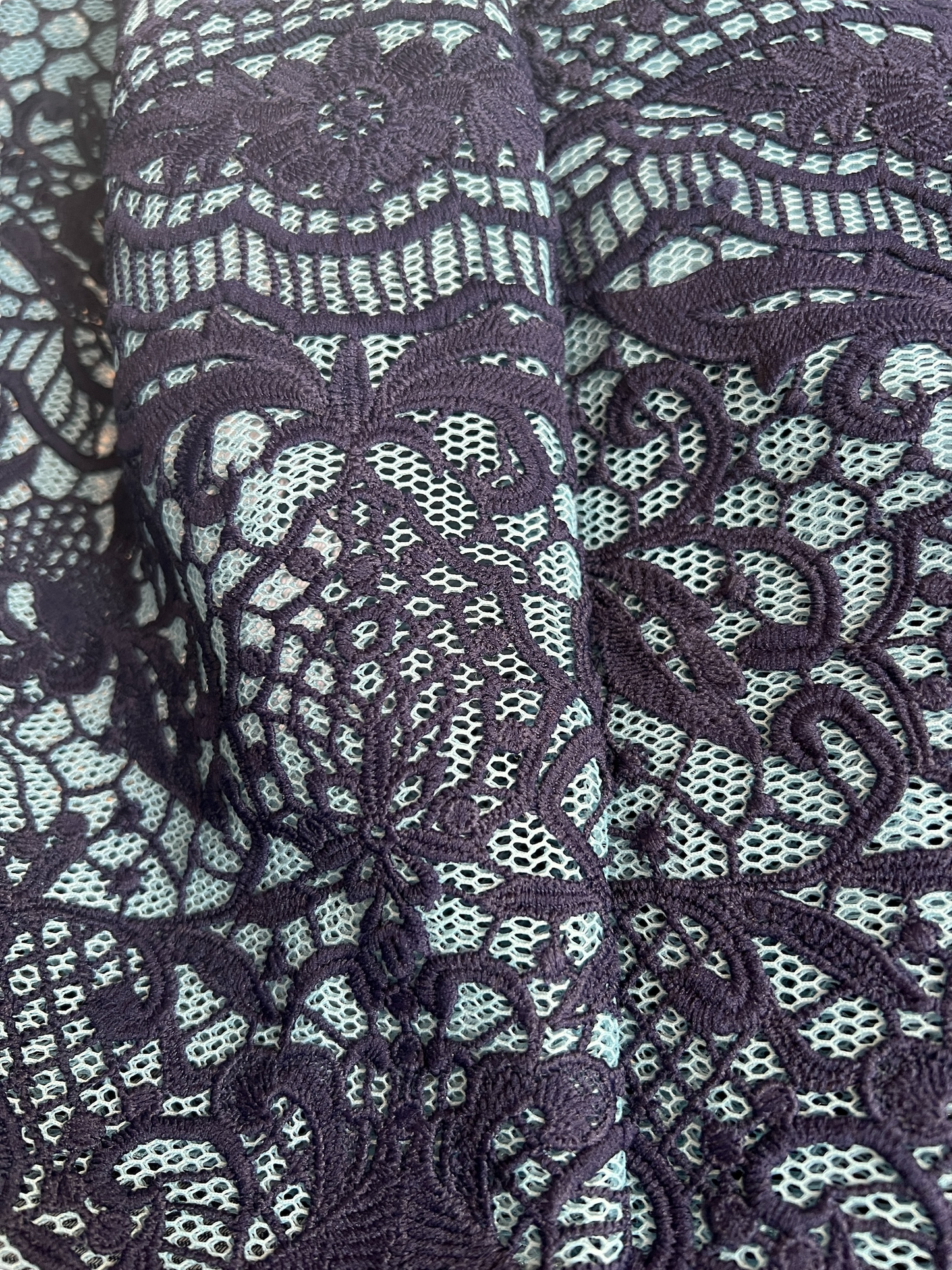 Blue Lace Skirt - 3