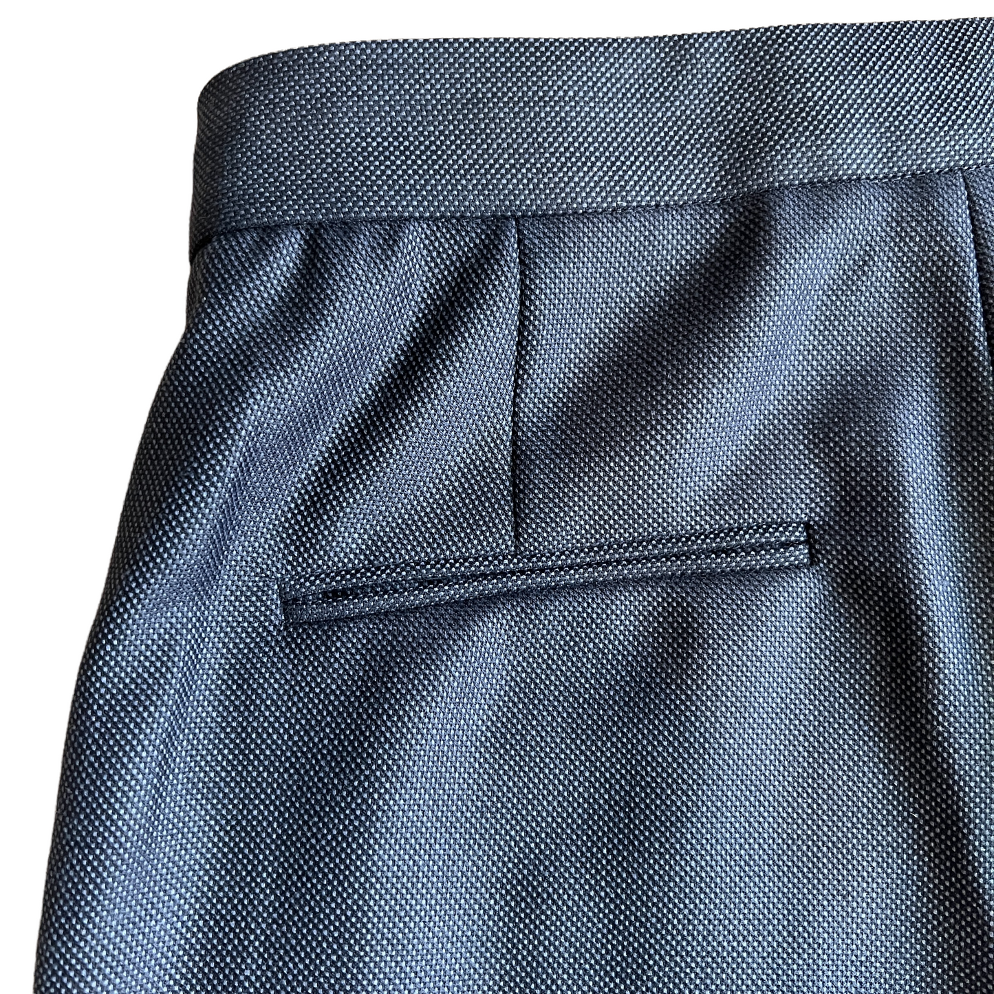 Wool Navy Pants - S