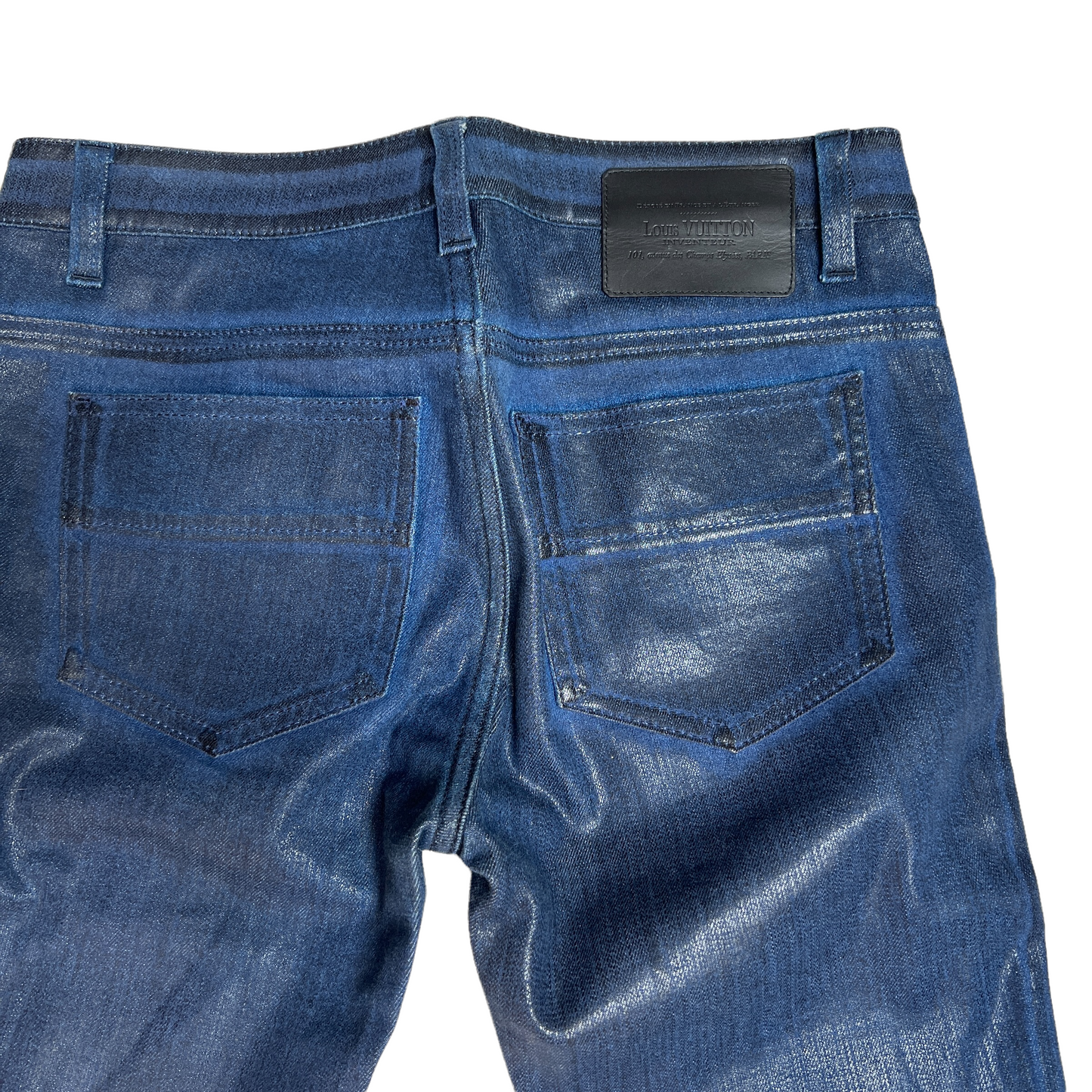 Waxed Blue Jeans - S