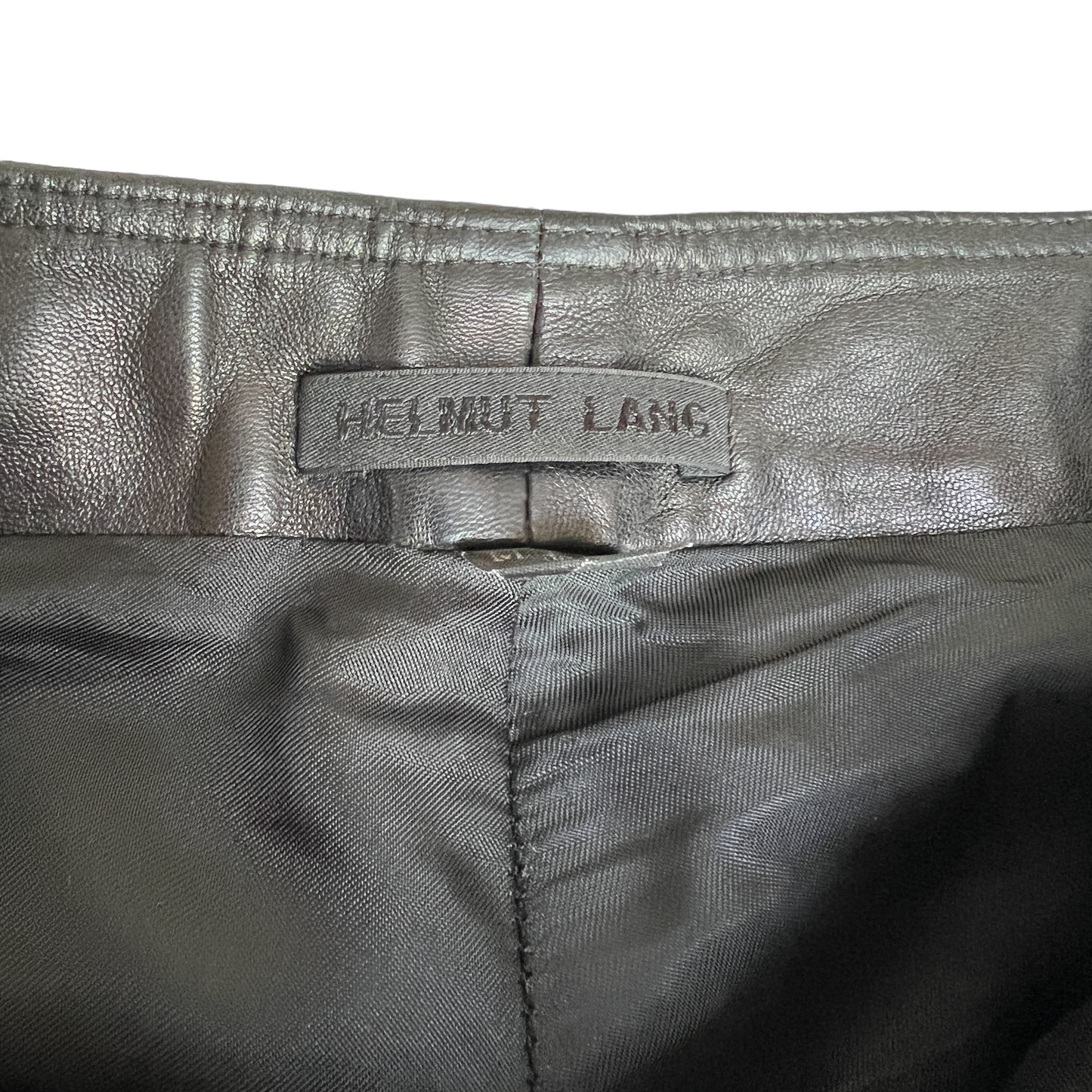 Men's Black Leather Pants - XS