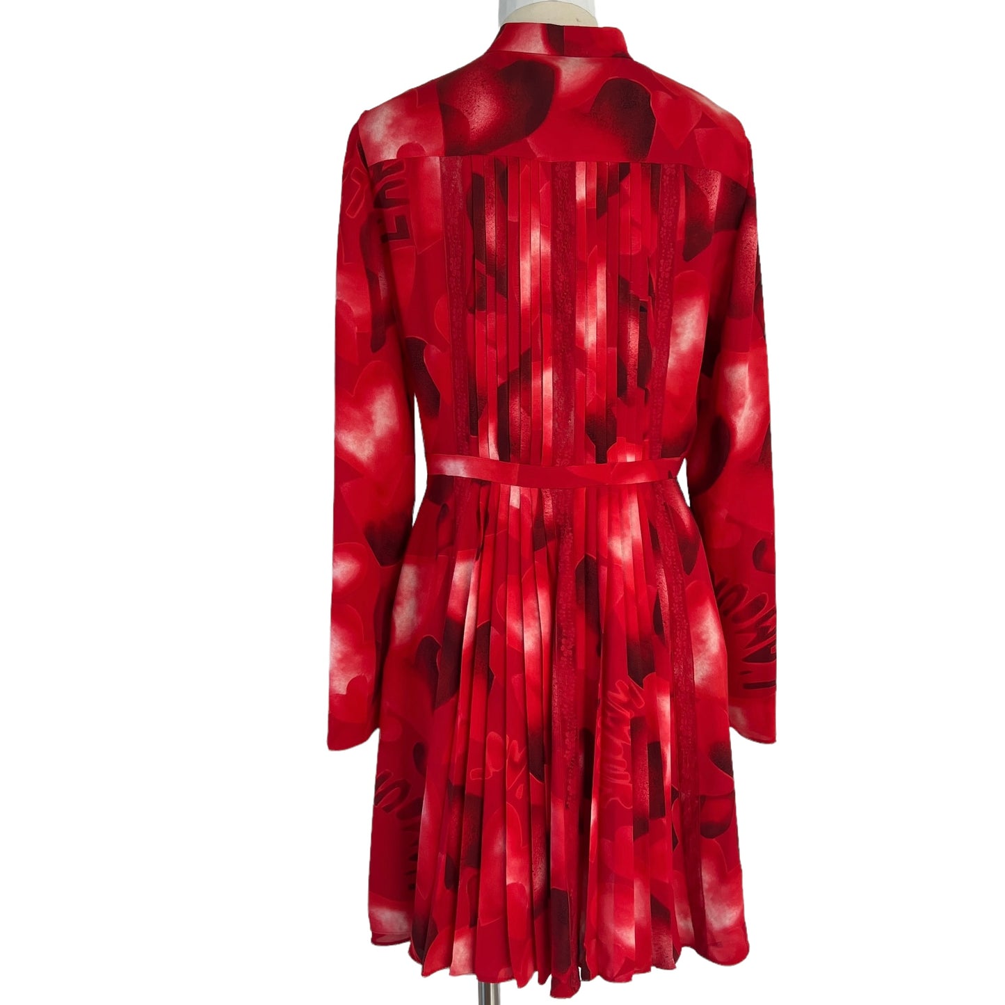 Red Silk Dress - M
