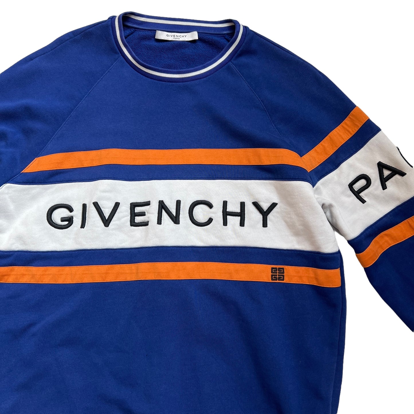 Blue Logo Men Sweatshirt - M