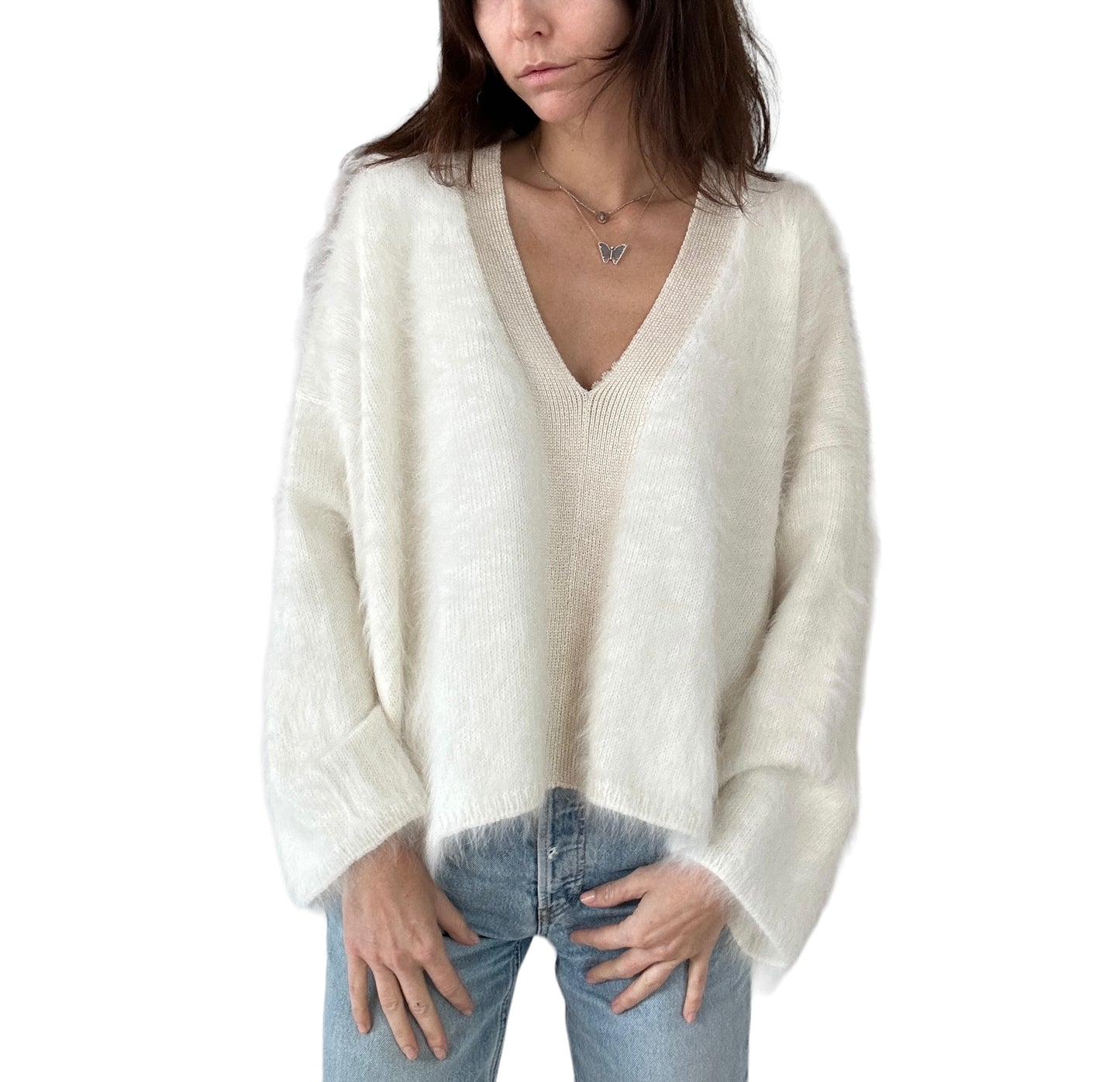 Angora Oversized Sweater - S