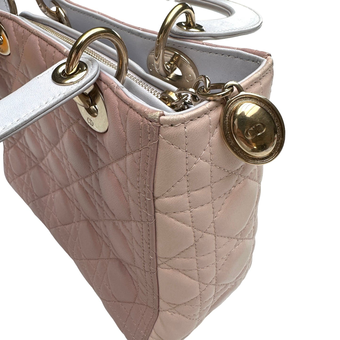 Small Tricolor Lady Dior Bag