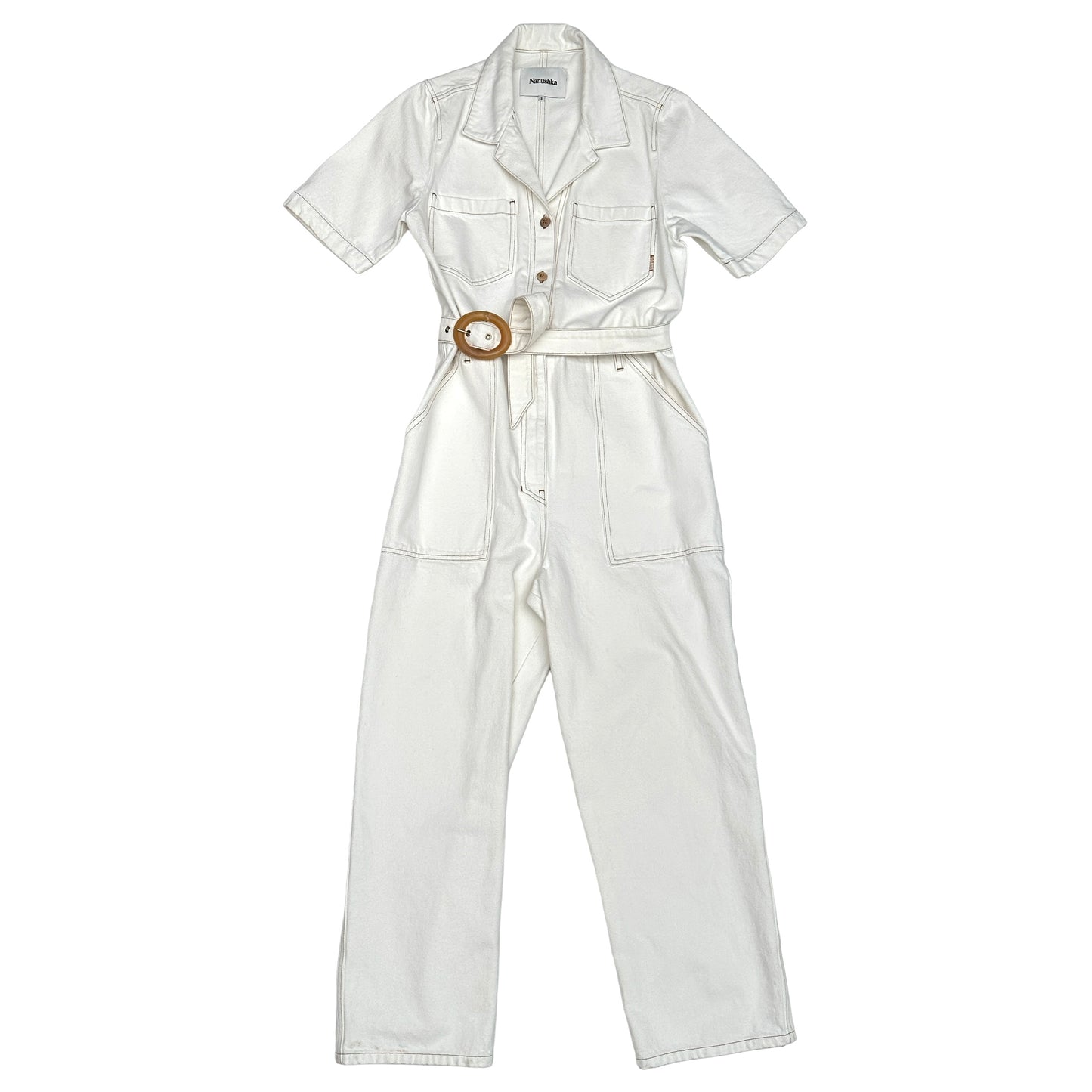 Cream Overalls - S