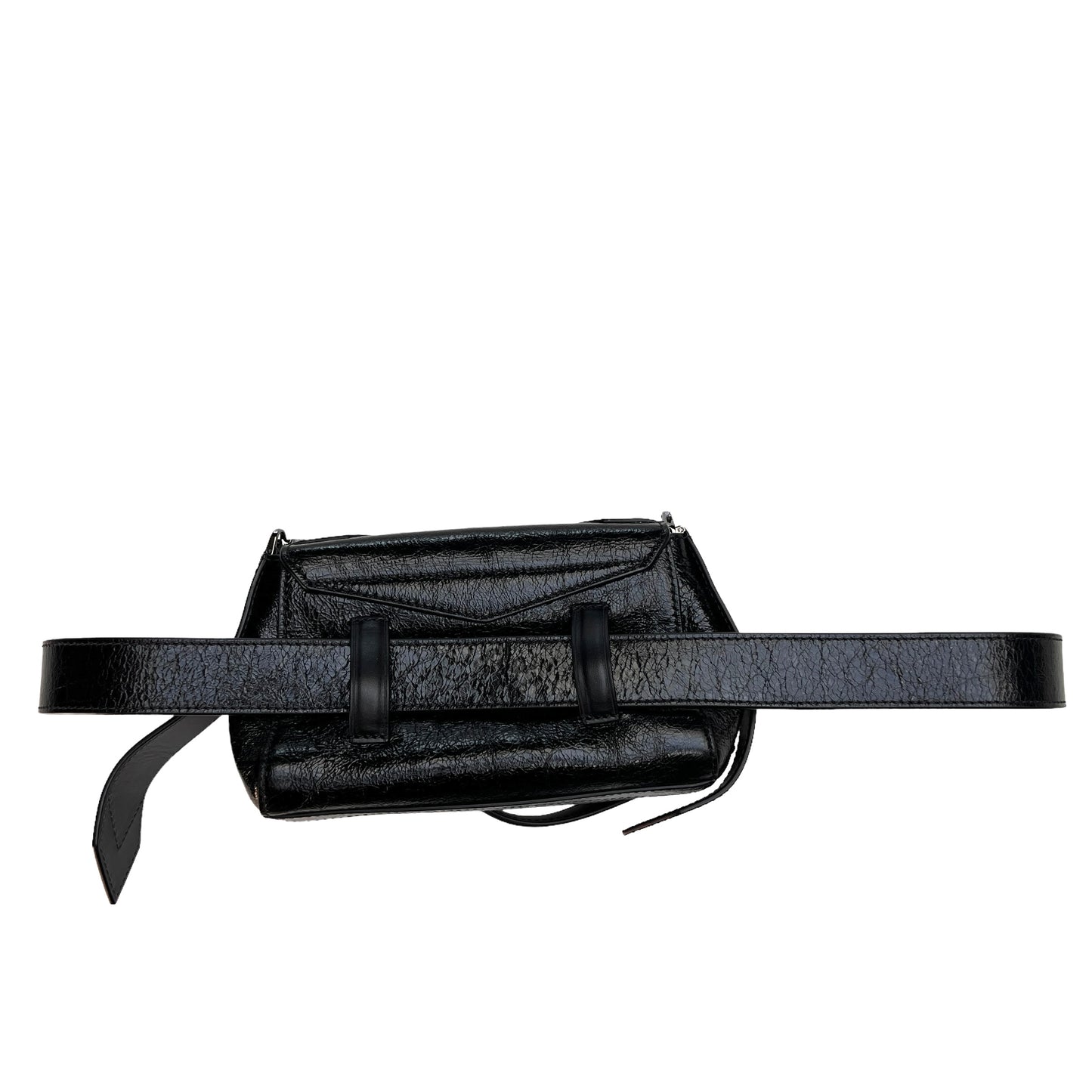 Black Leather Convertible Bag