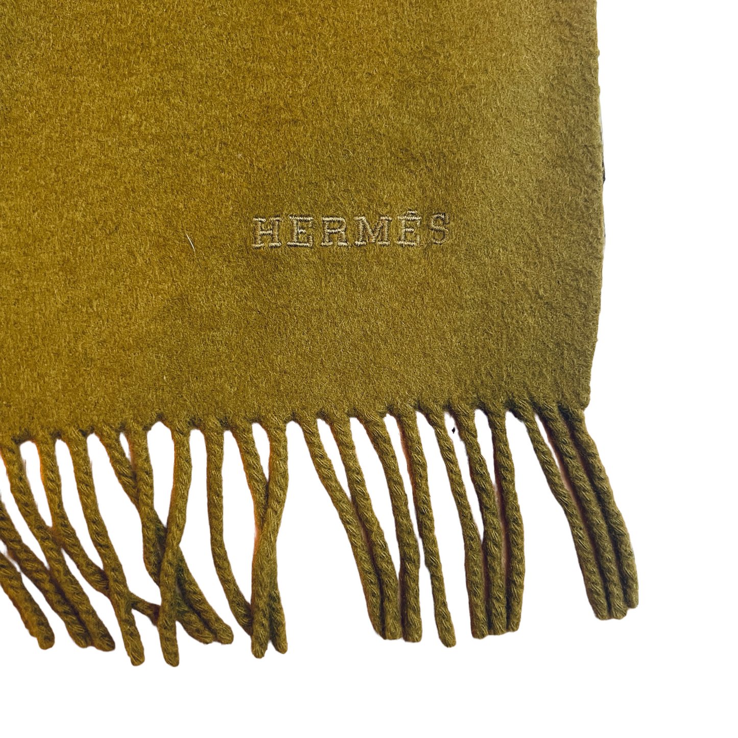 Extra Large Green Cashmere Throw