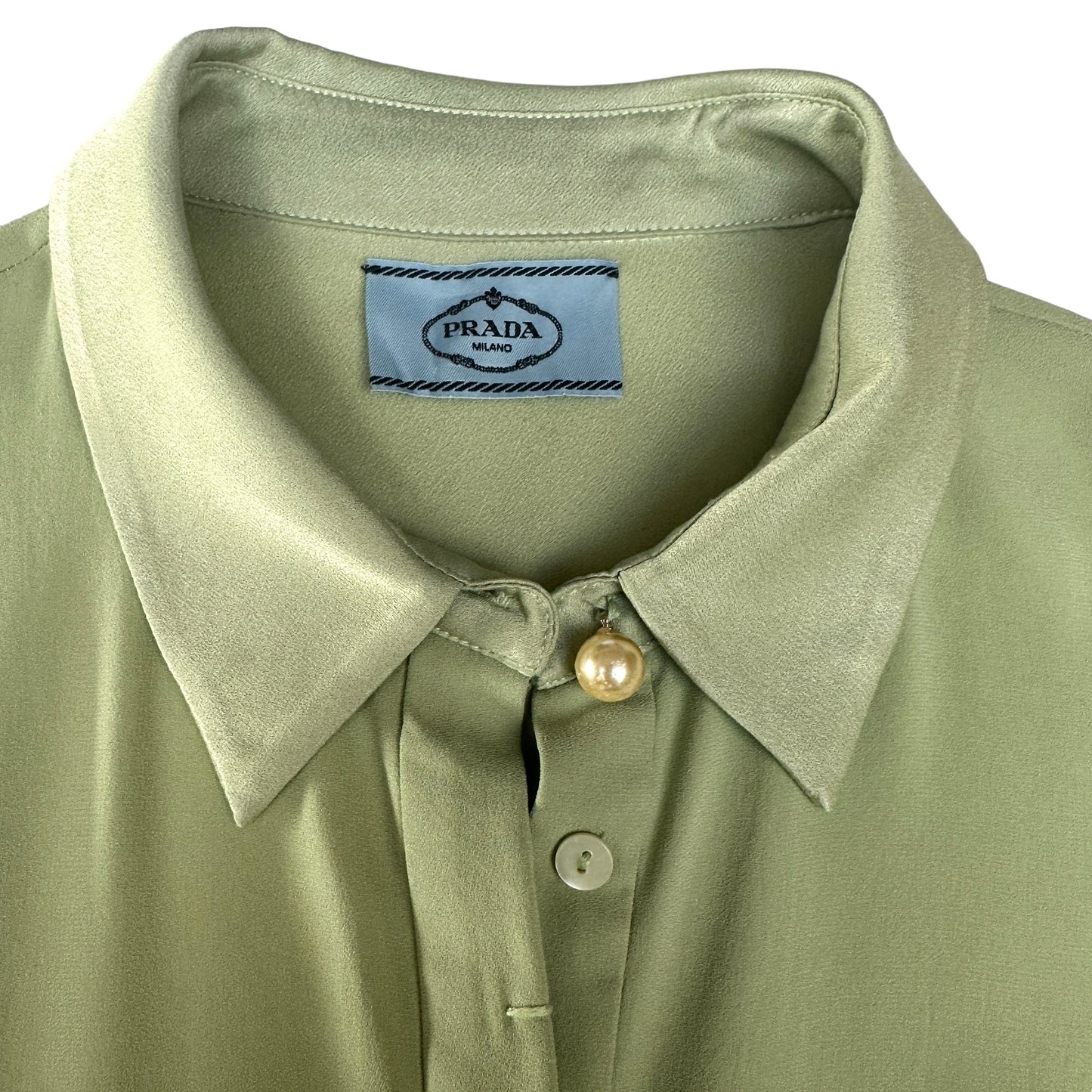 Green Silk Dress - M