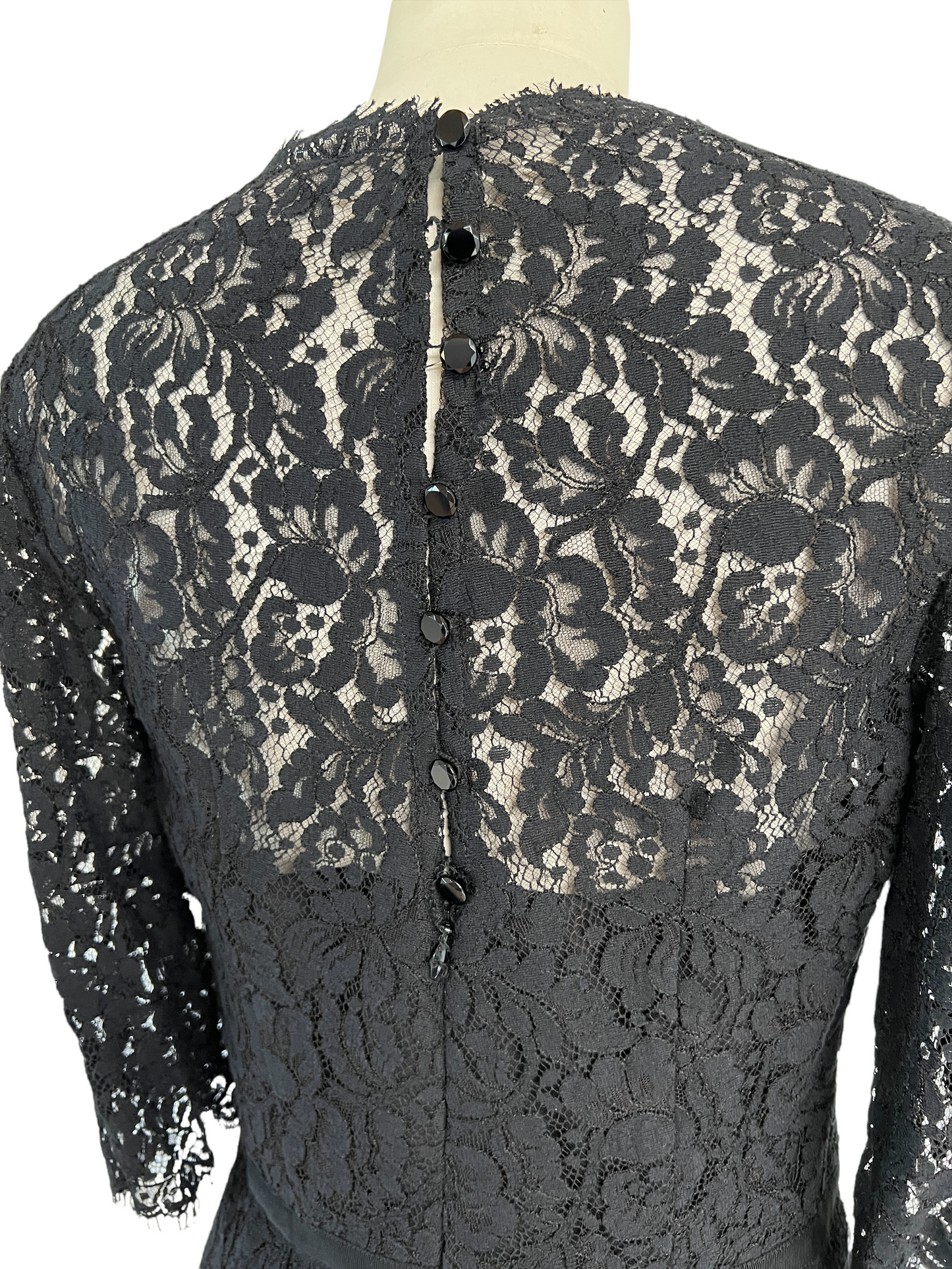 Black Lace Dress - 8