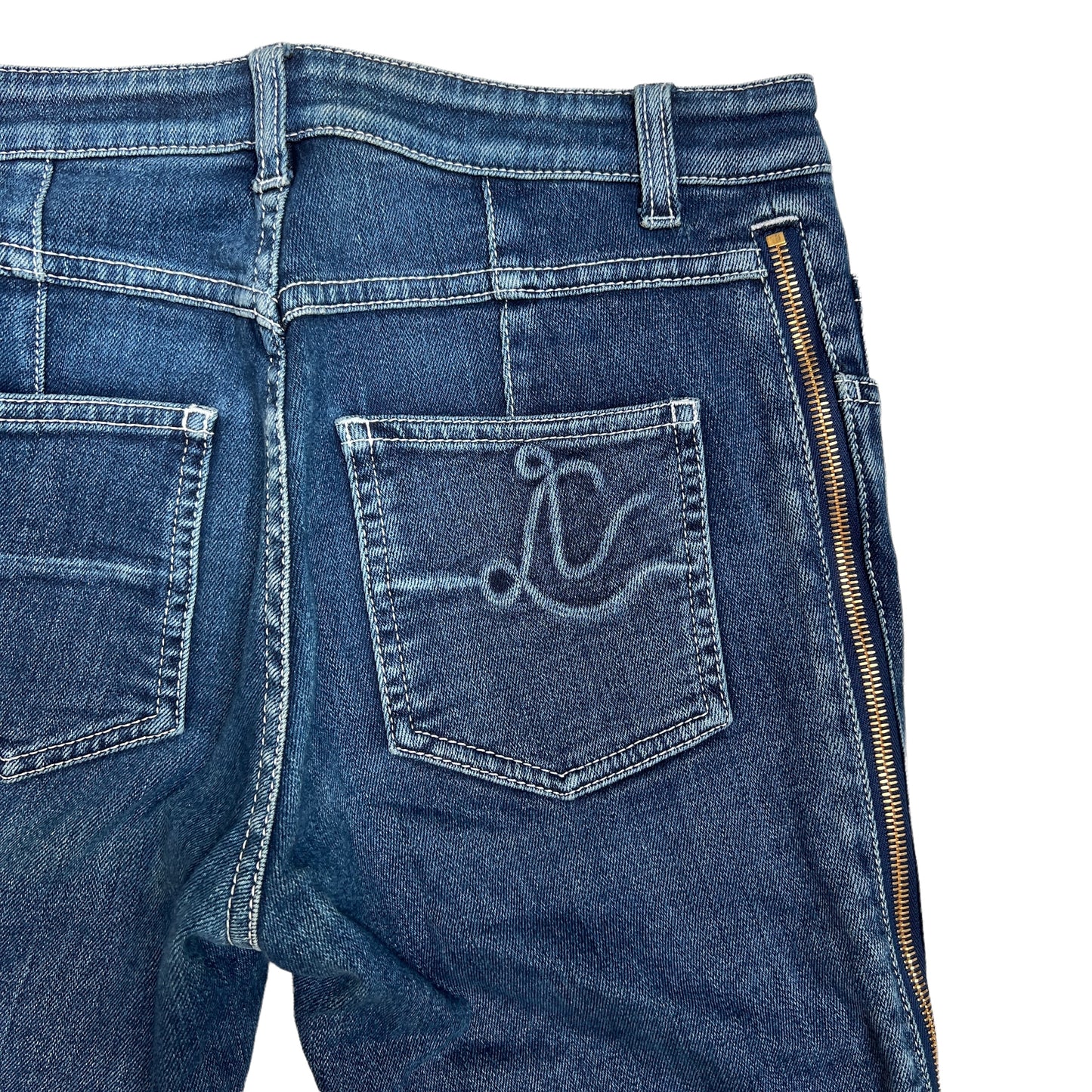 Blue Jeans with Zippers - S
