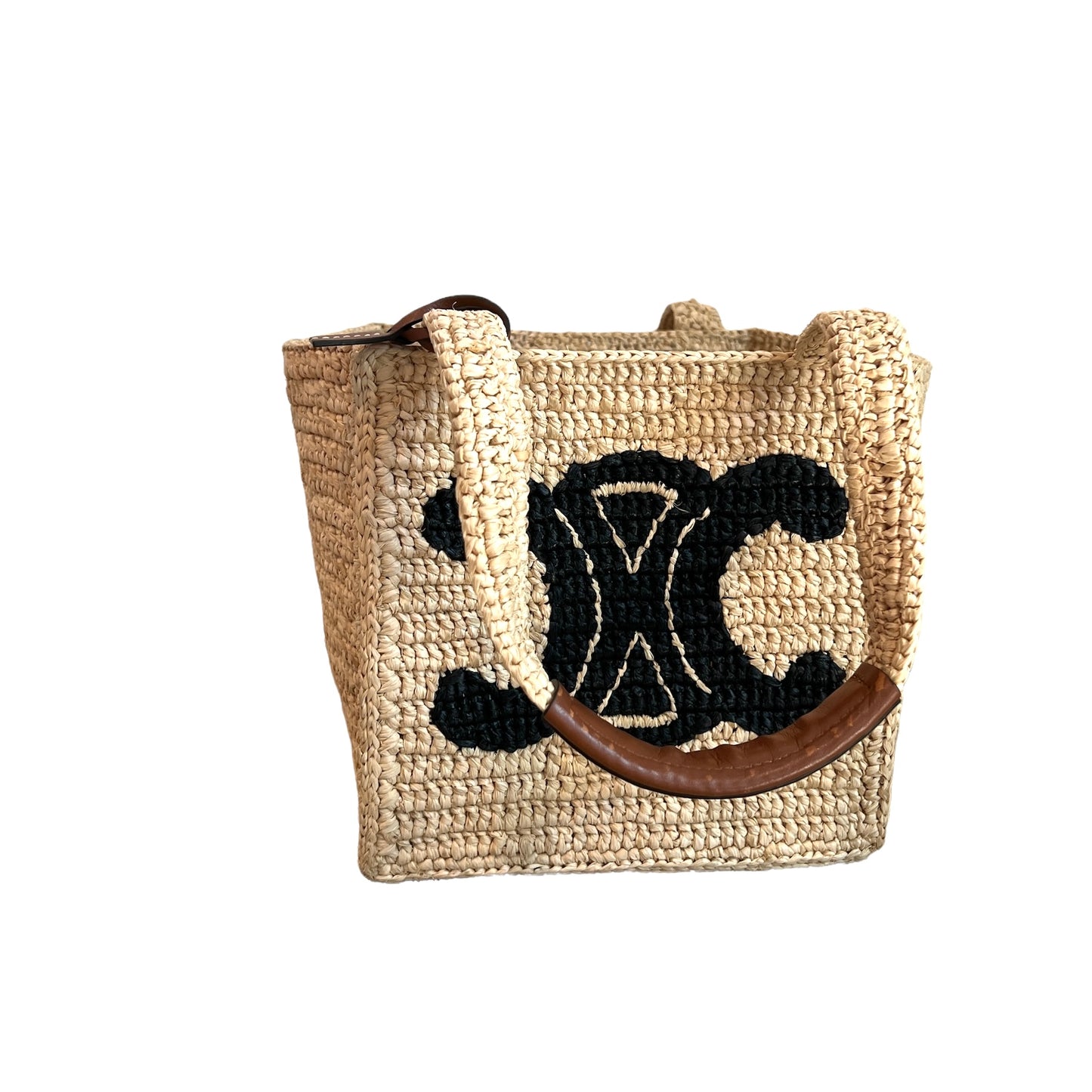 Celine 2022 Raffia Square Basket