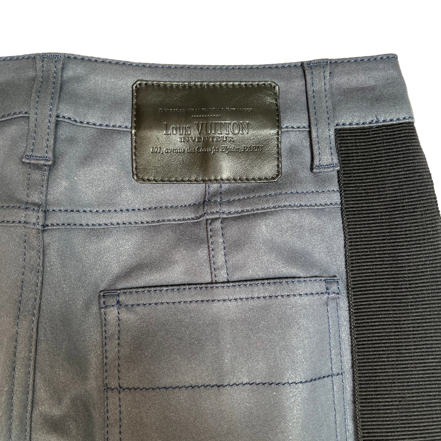 Blue Jeans with Black Details - S