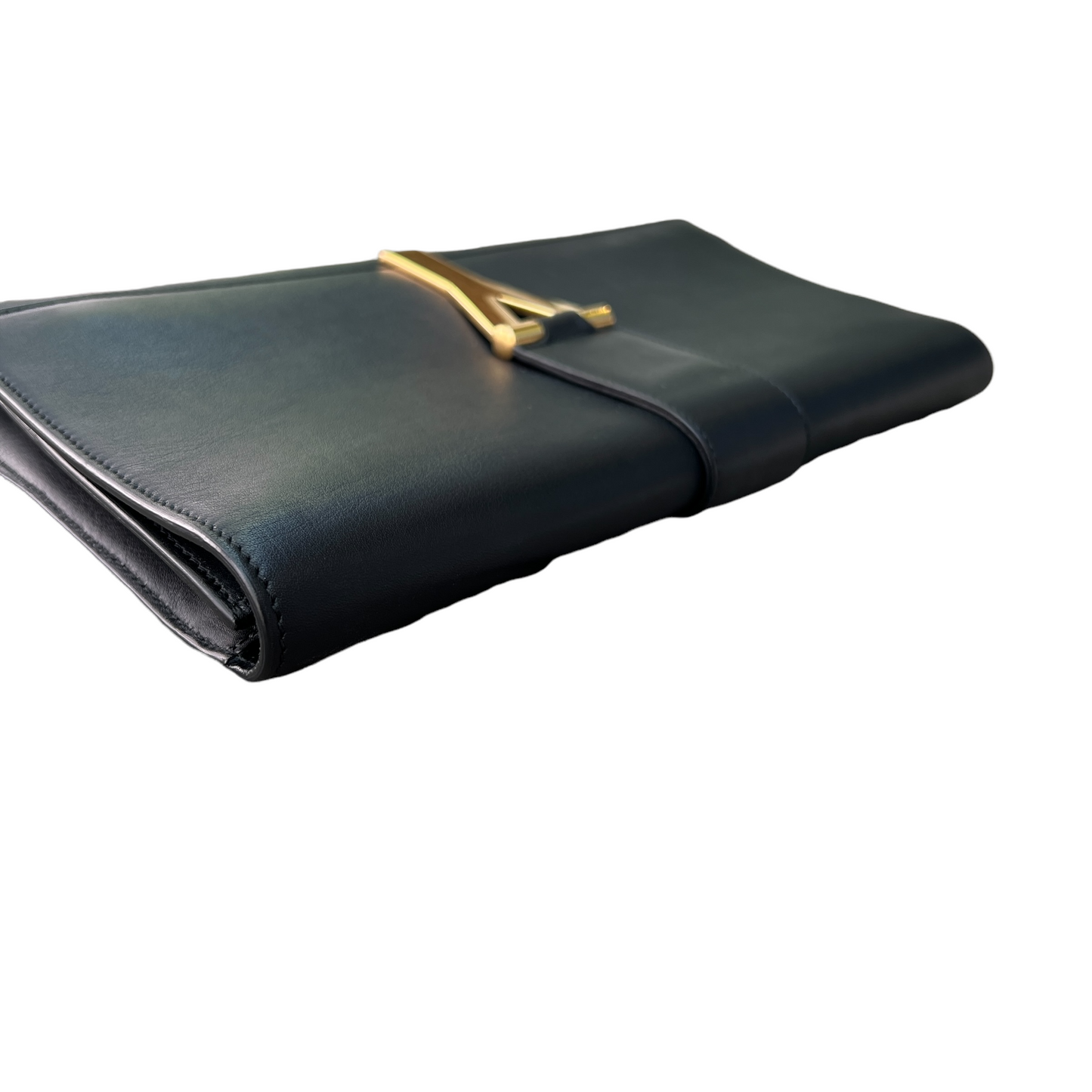 Black Leather Clutch