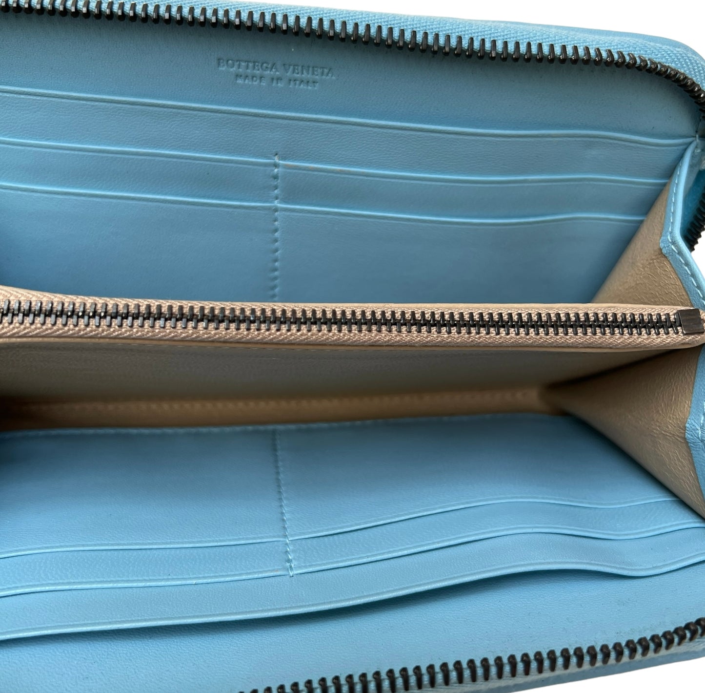 Light Blue Continental Wallet