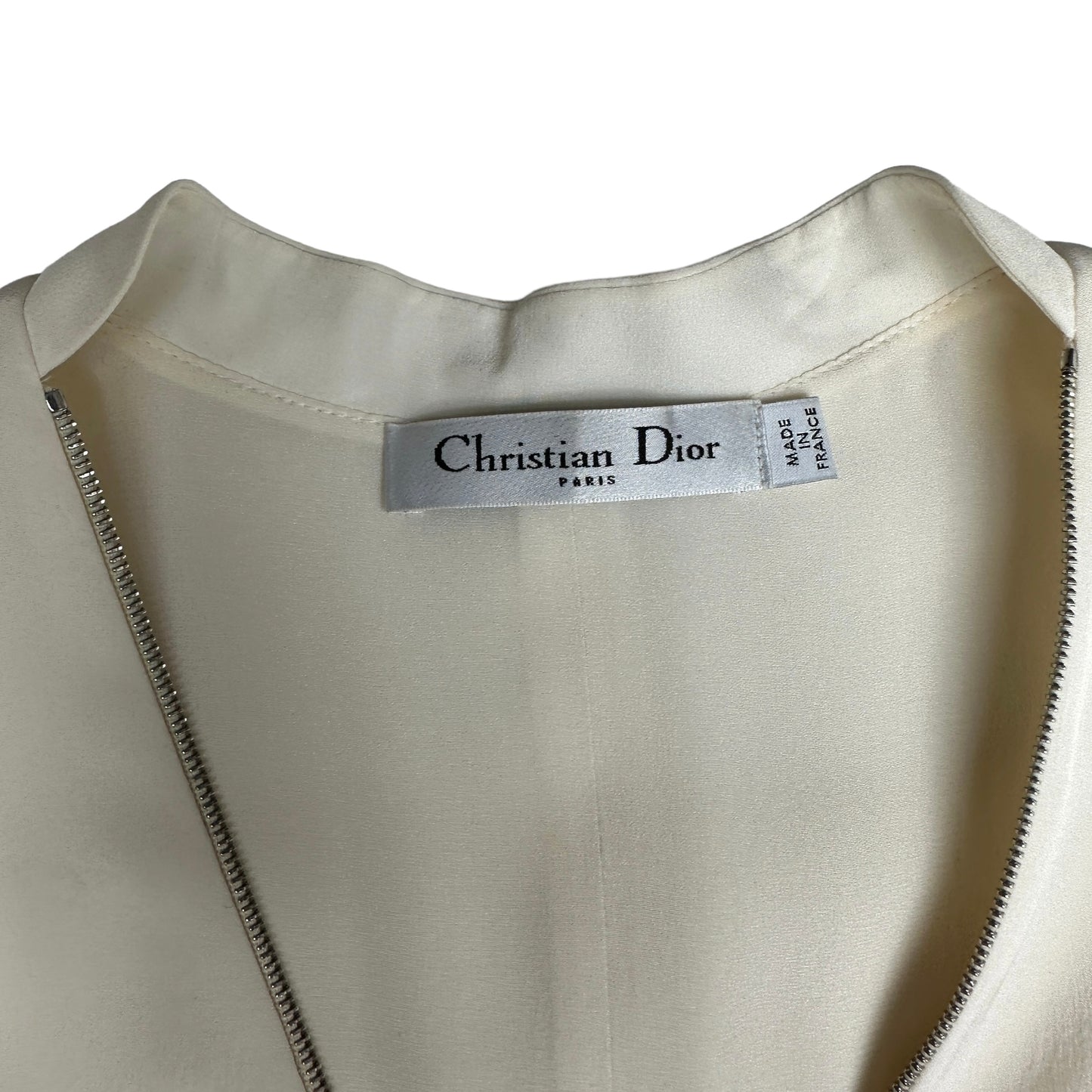 Cream Silk Dress - 6