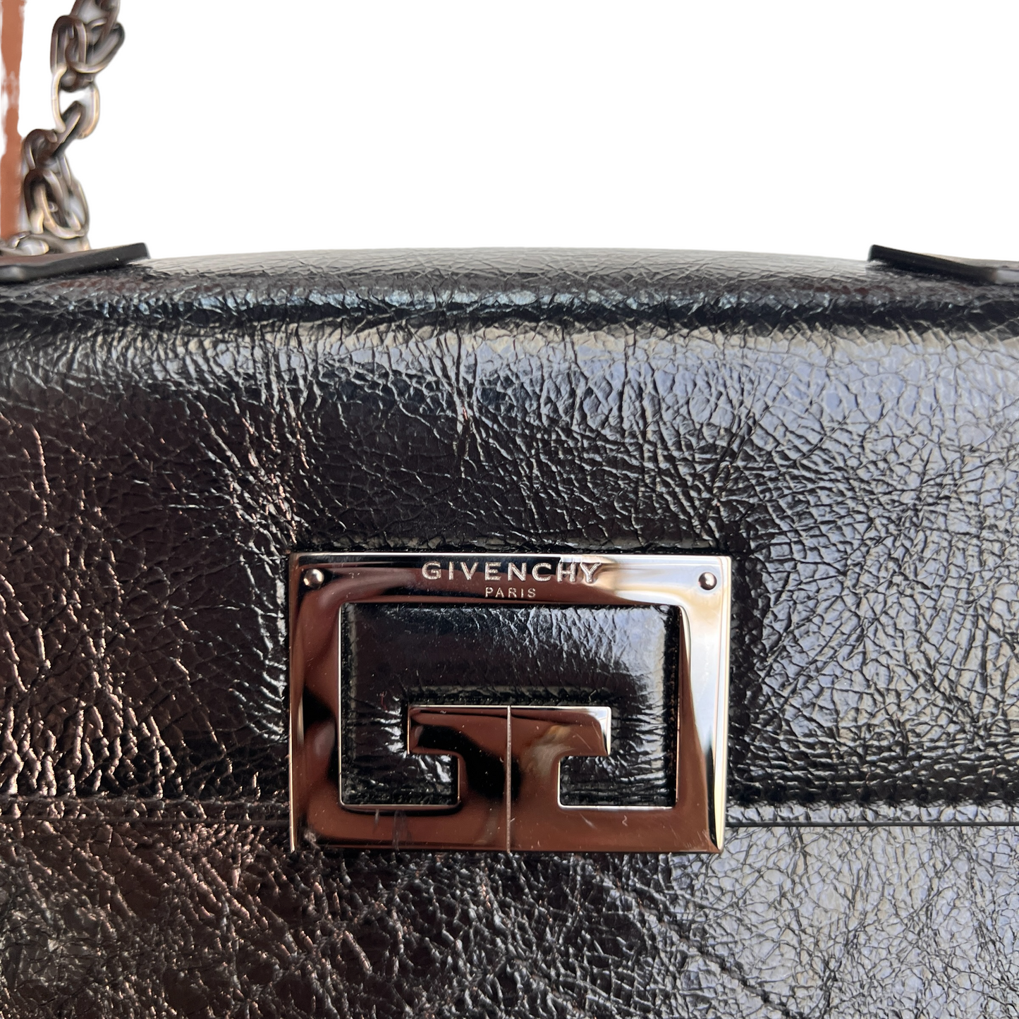 Black Leather Convertible Bag