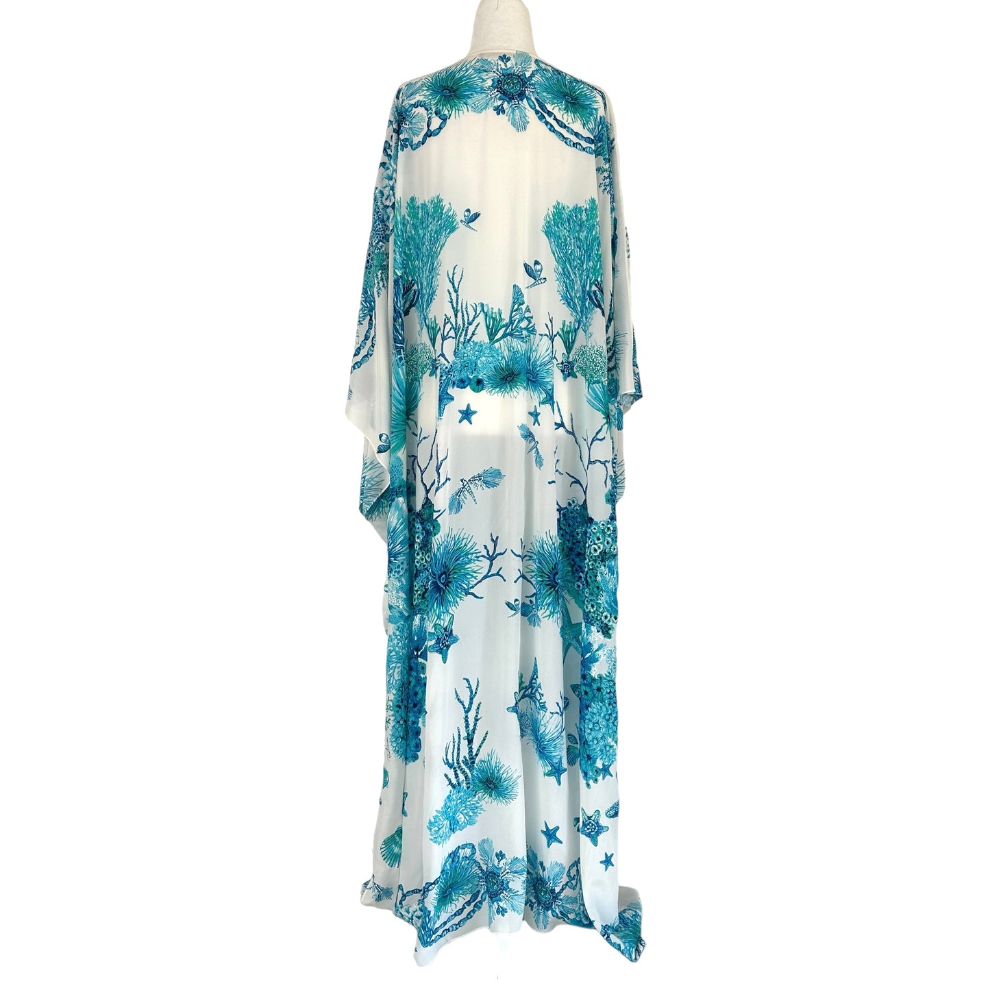 Turquoise & White Kimono - OS
