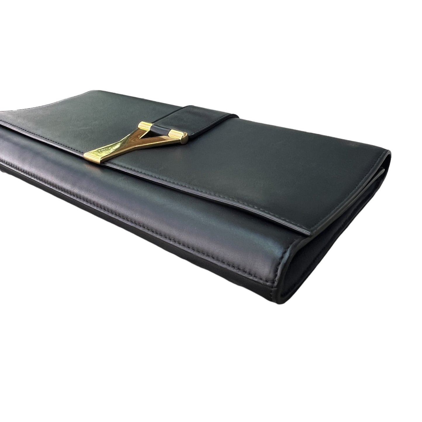 Black Leather Clutch