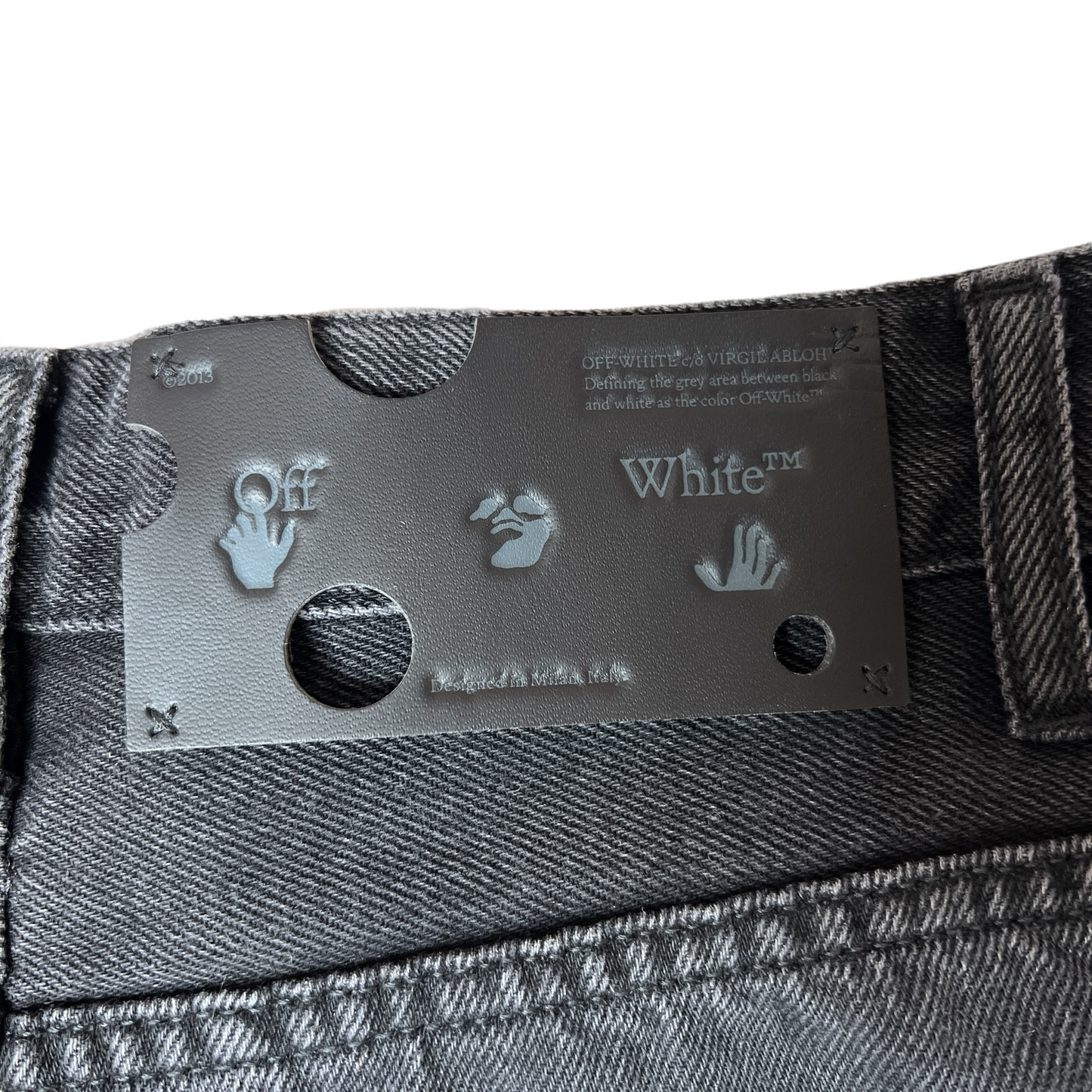 Off-White Grey Jeans - 25
