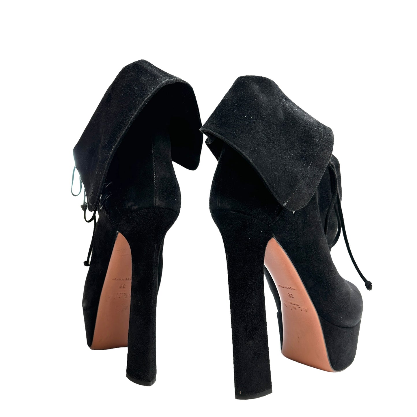 Black Heeled Boots - 9