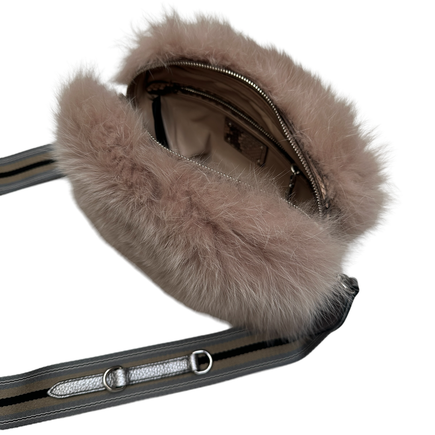 Fox Fur Crossbody Bag