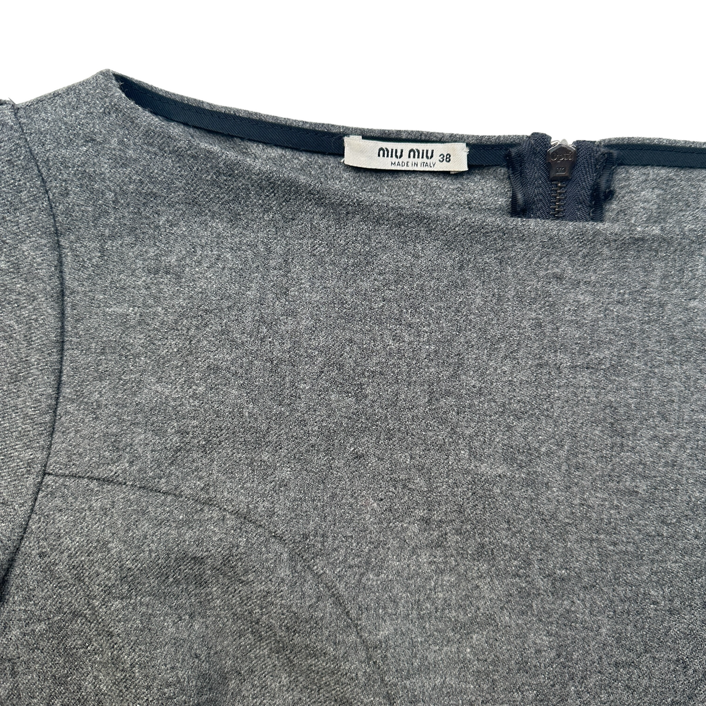 Grey Wool Dress - S/M