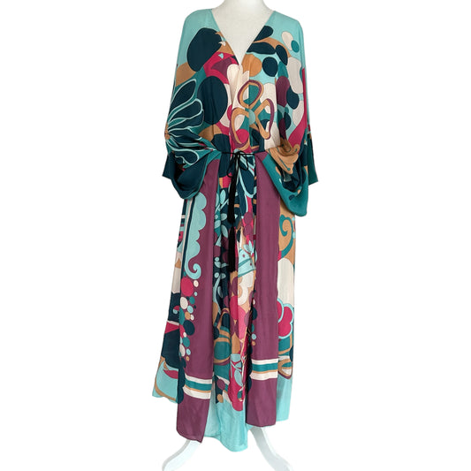 Colorful Silk Cover-Up - OS