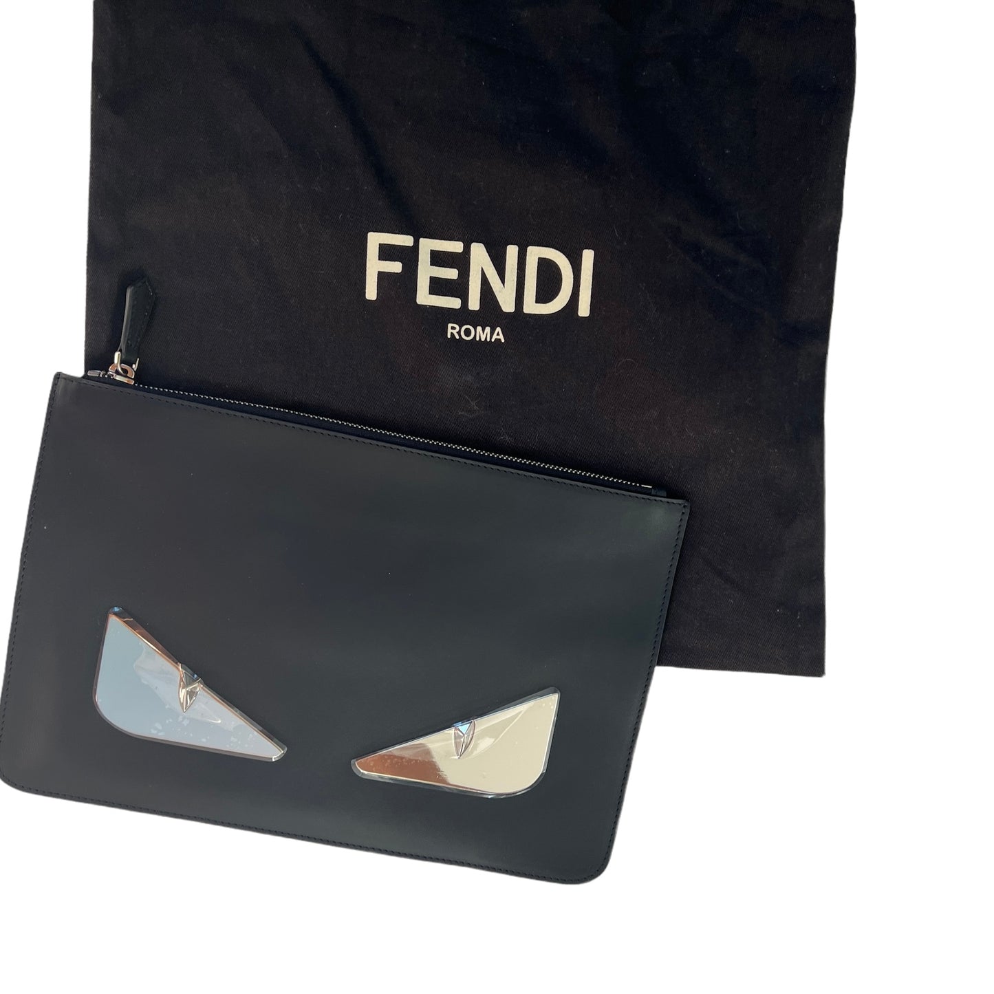 Black Leather Clutch