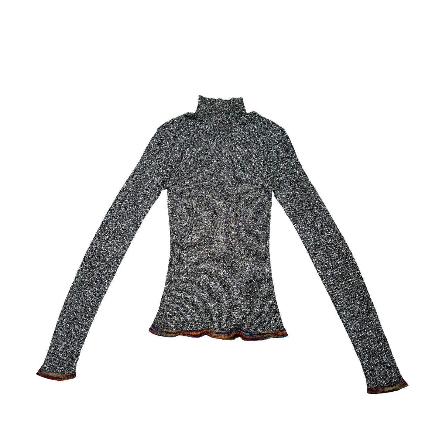 Metallic Silver Top - XS