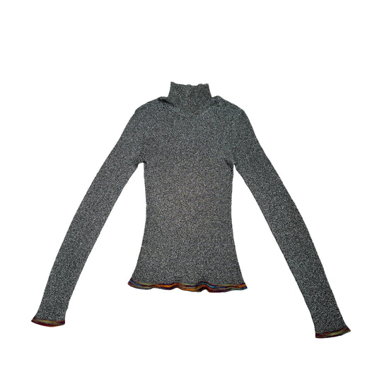 Metallic Silver Top - XS