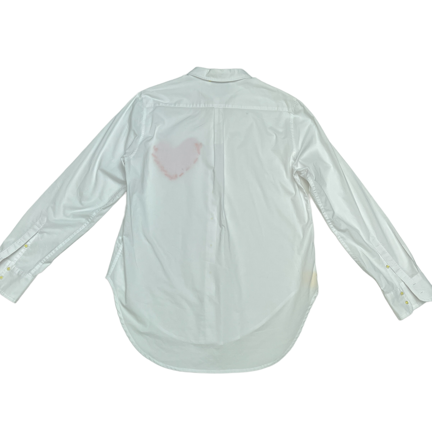 White Shirt with Heart - XS