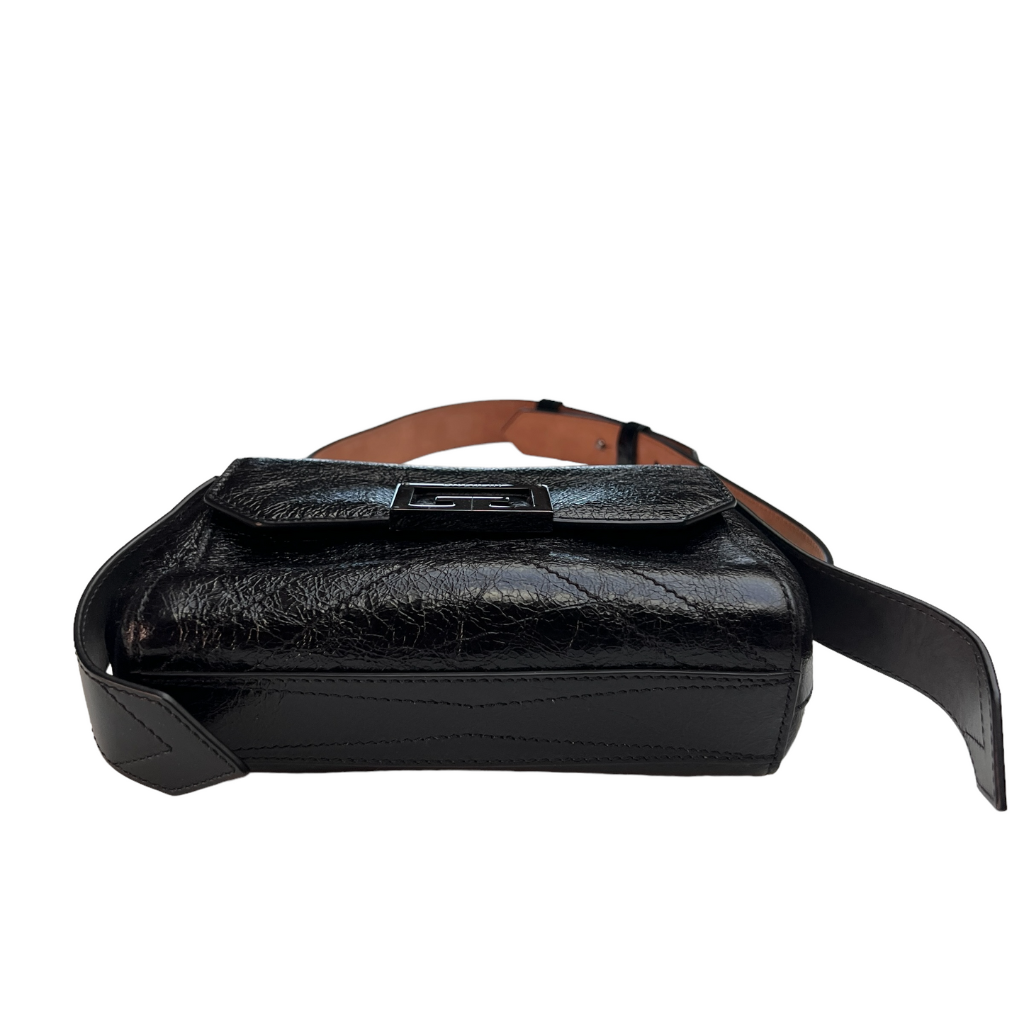 Black Leather Convertible Bag