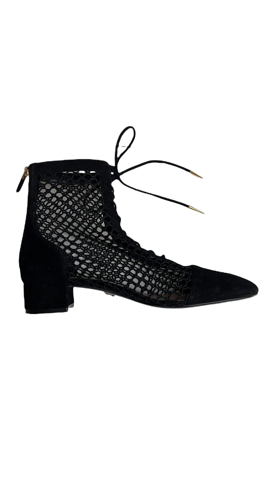 Lace Up See Through Booties - 9