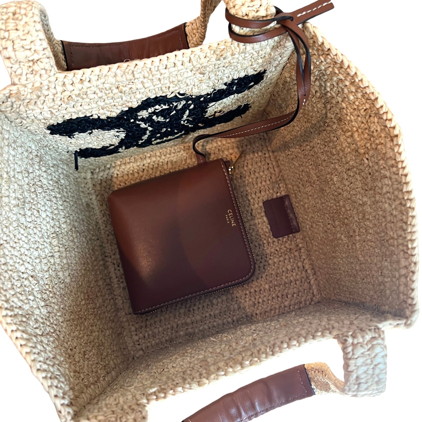 Celine 2022 Raffia Square Basket