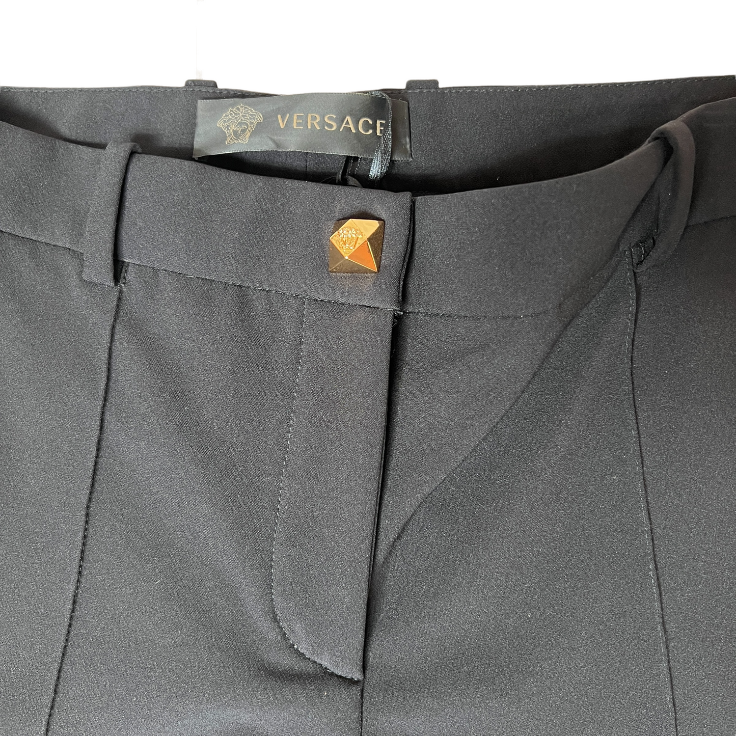 Black Pants with Gold Studs - 42