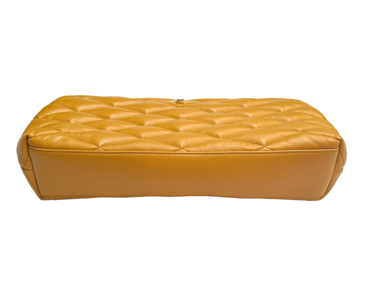 Sade Yellow Puffer Clutch