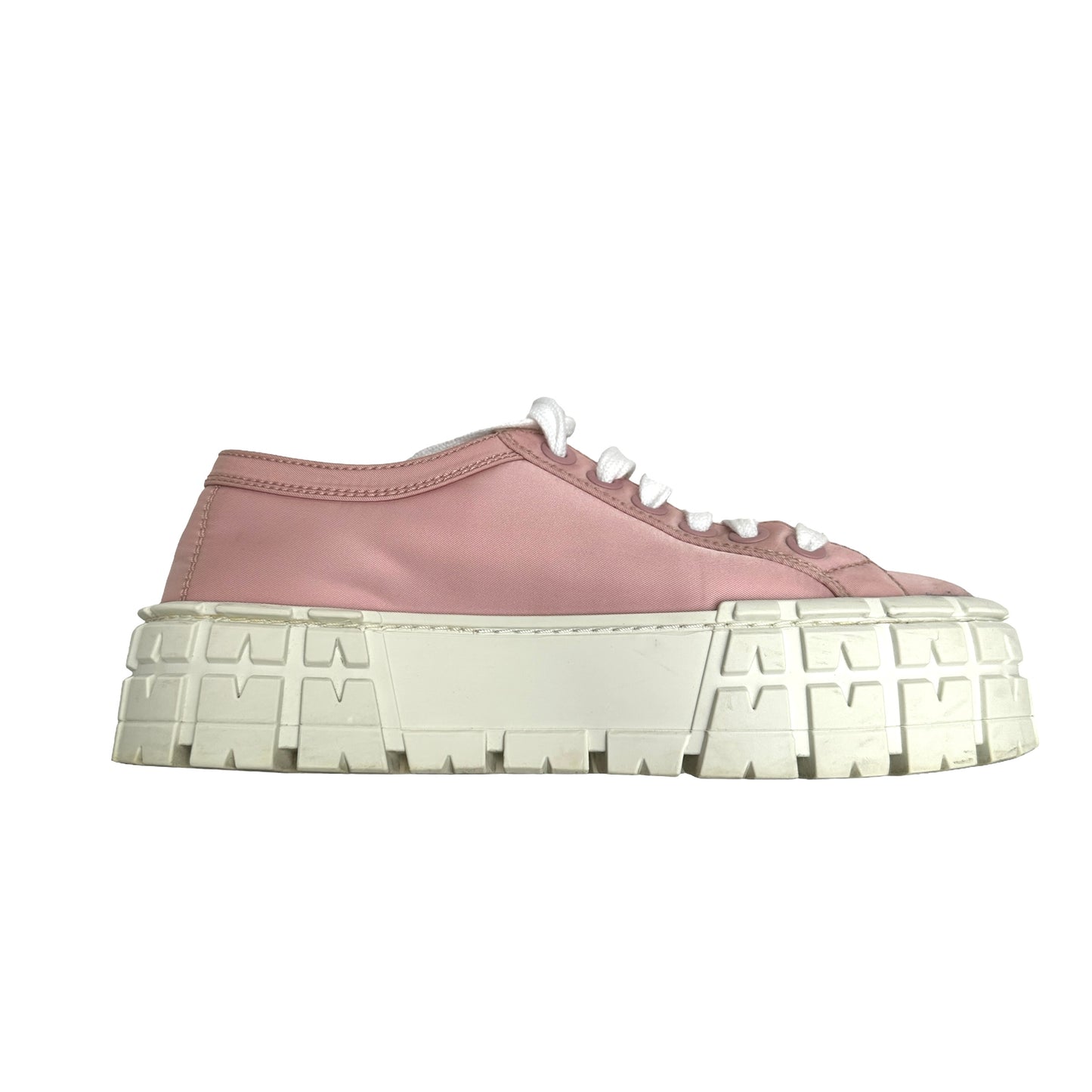 Pink Nylon Platform Sneakers - 6.5