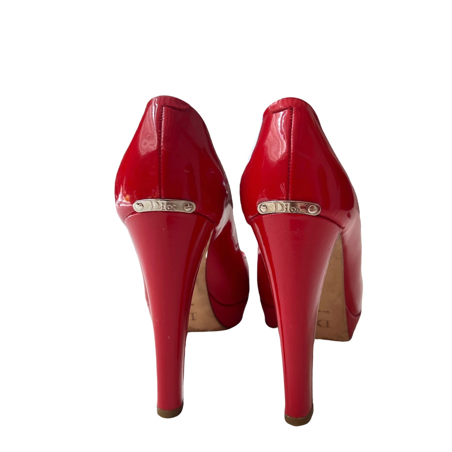 Red Patent Leather Heels - 7.5