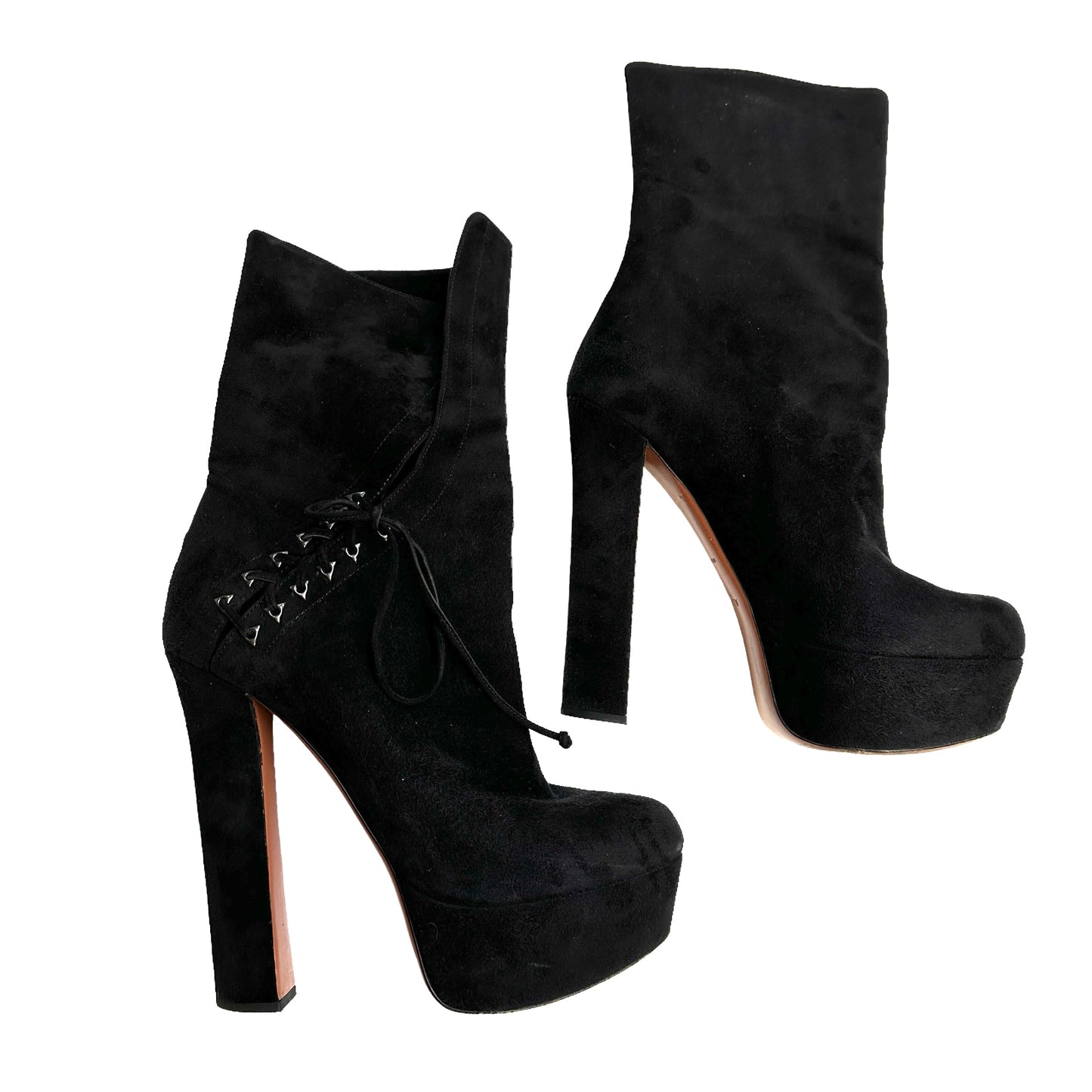 Black Heeled Boots - 9