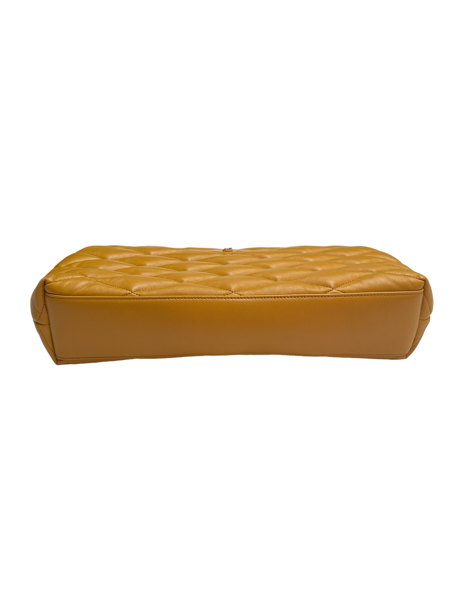 Sade Yellow Puffer Clutch