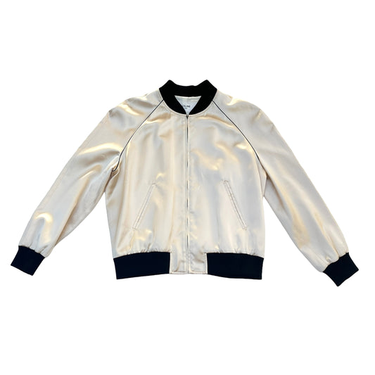 Cream Bomber Jacket