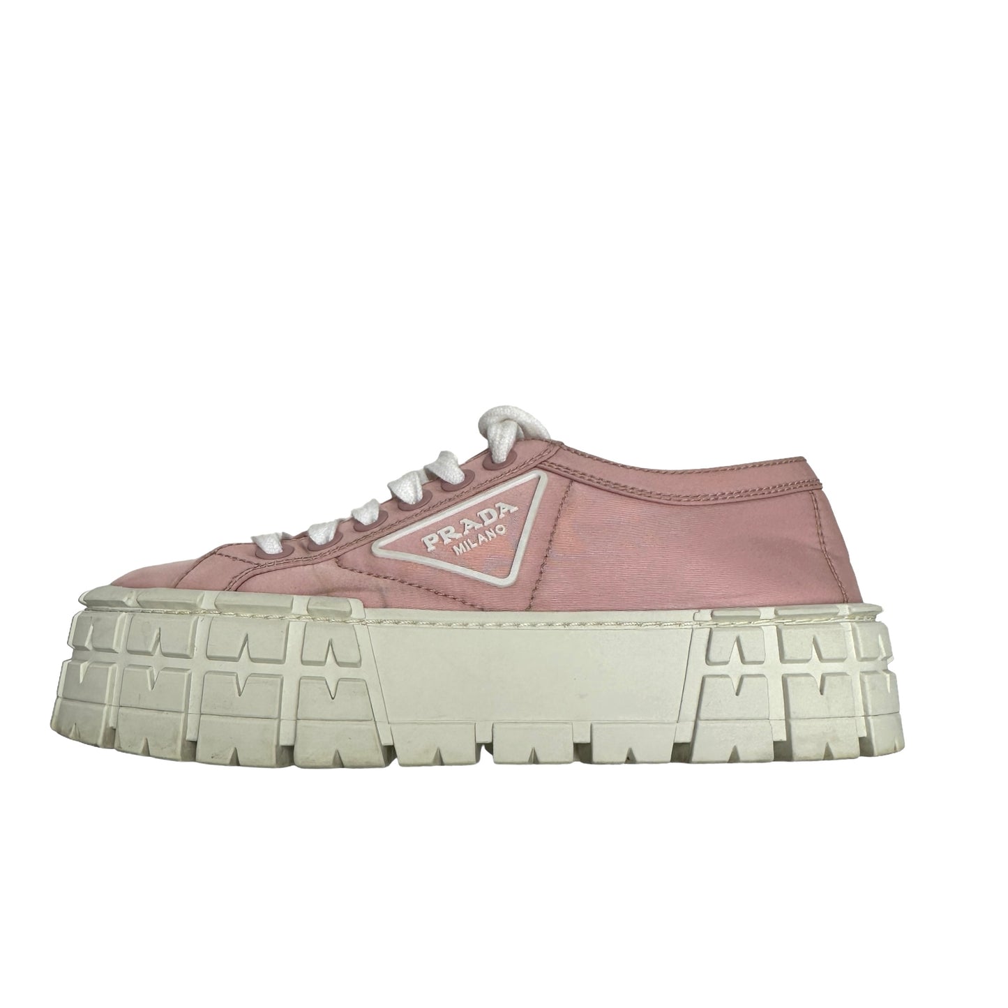 Pink Nylon Platform Sneakers - 6.5