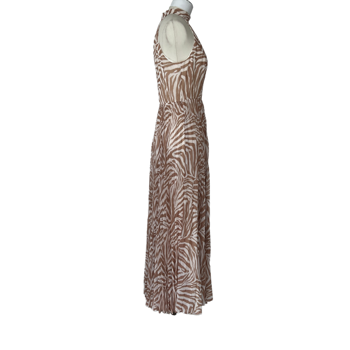 Zebra Print Long Dress - 1