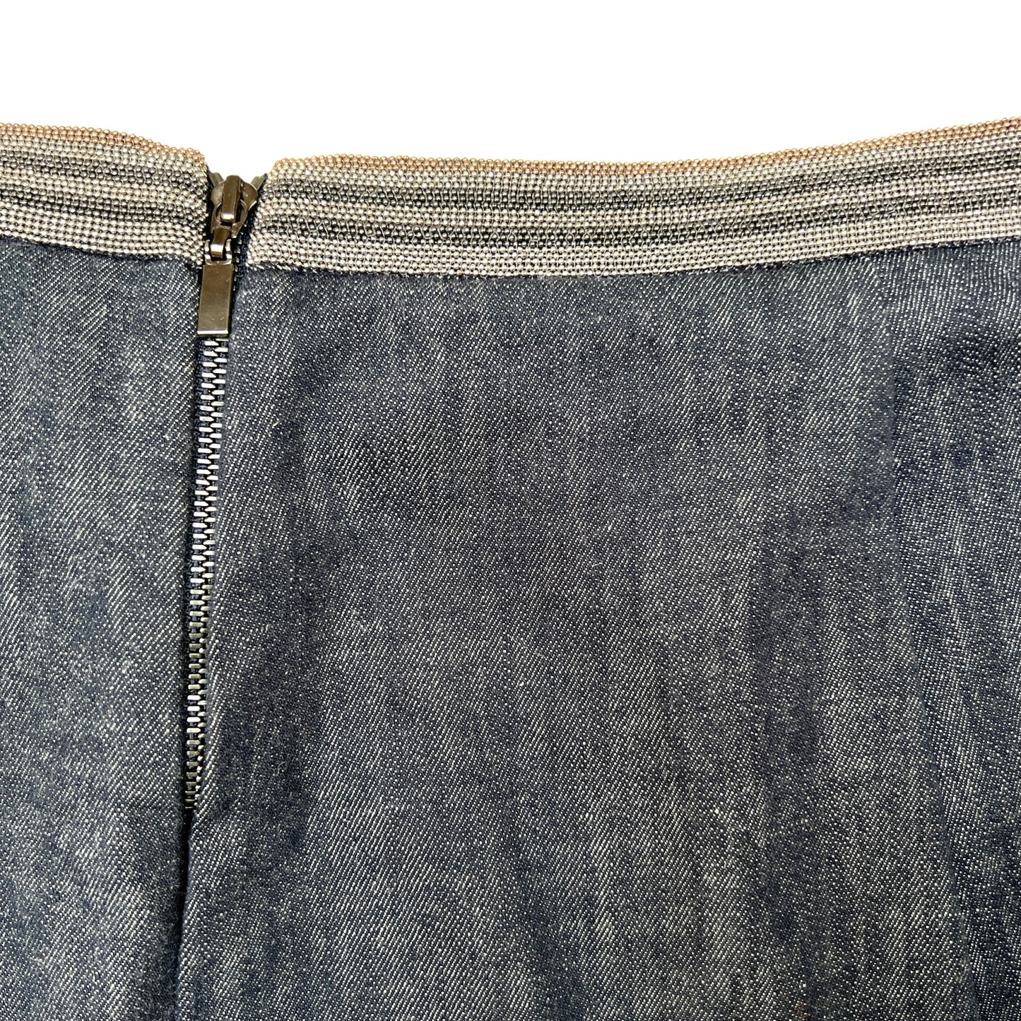 Denim Asymmetrical kirt - L
