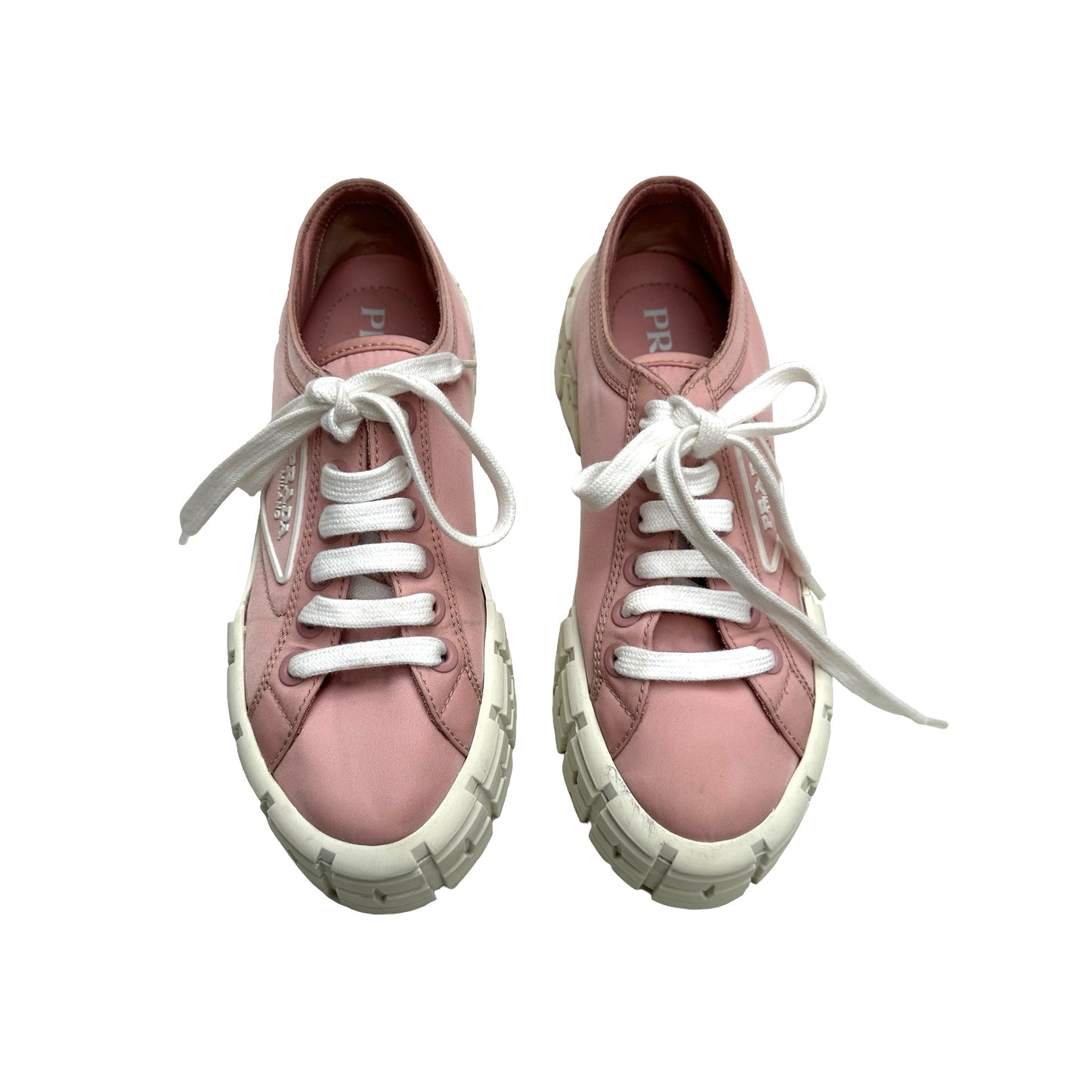 Pink Nylon Platform Sneakers - 6.5