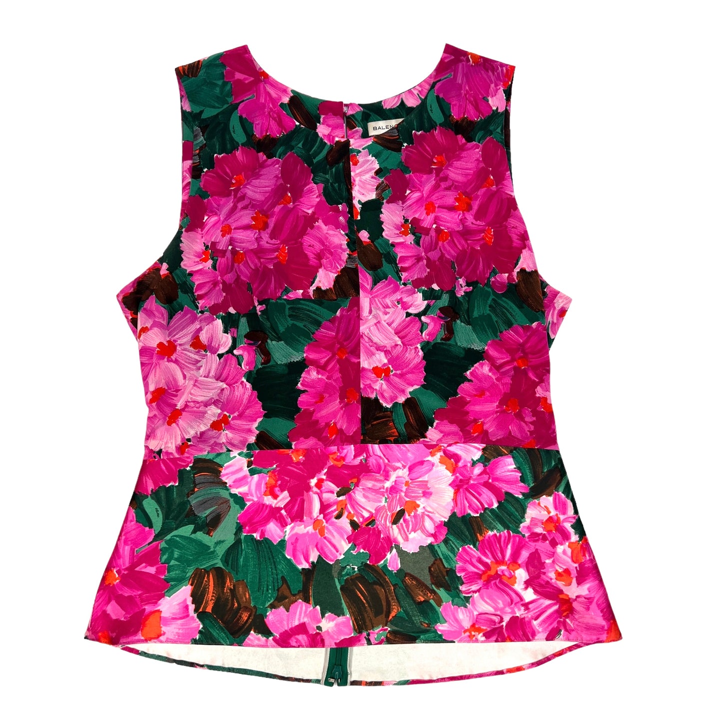 Floral Silk Top - M