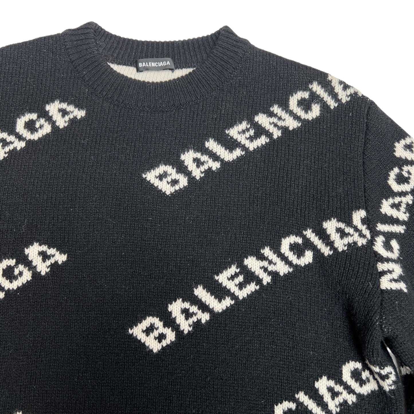 Black Logo Sweater - S